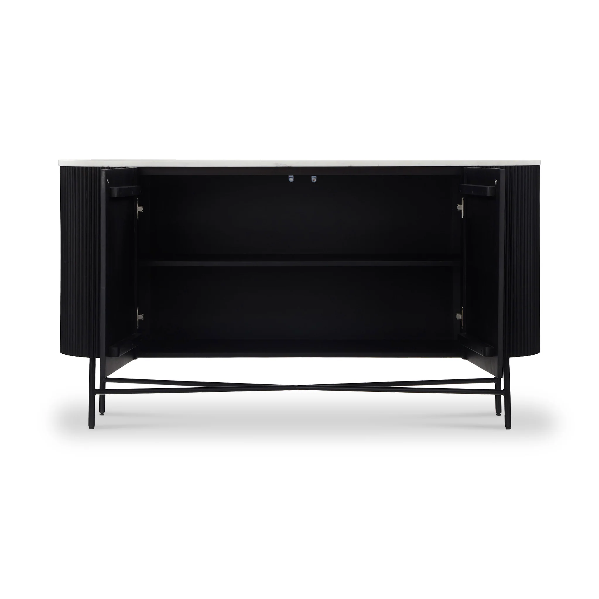 Milo Mango & Marble Fluted Sideboard - Image 4