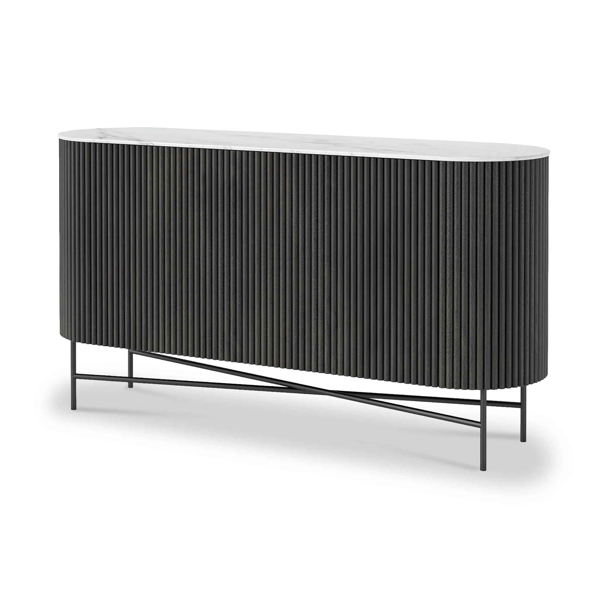 Milo Mango & Marble Fluted Sideboard - Image 5