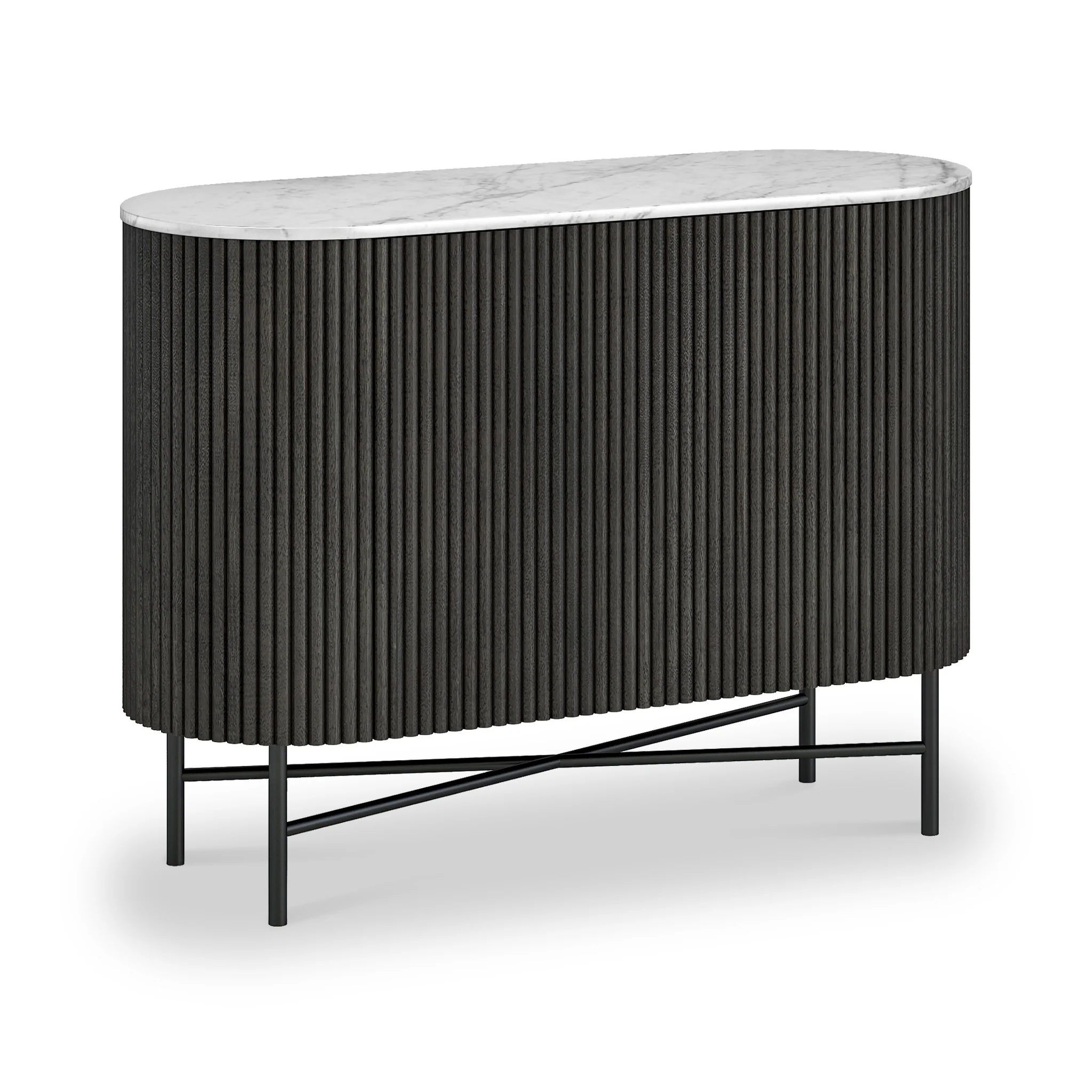 Milo Mango & Marble Fluted Small Sideboard - Image 6