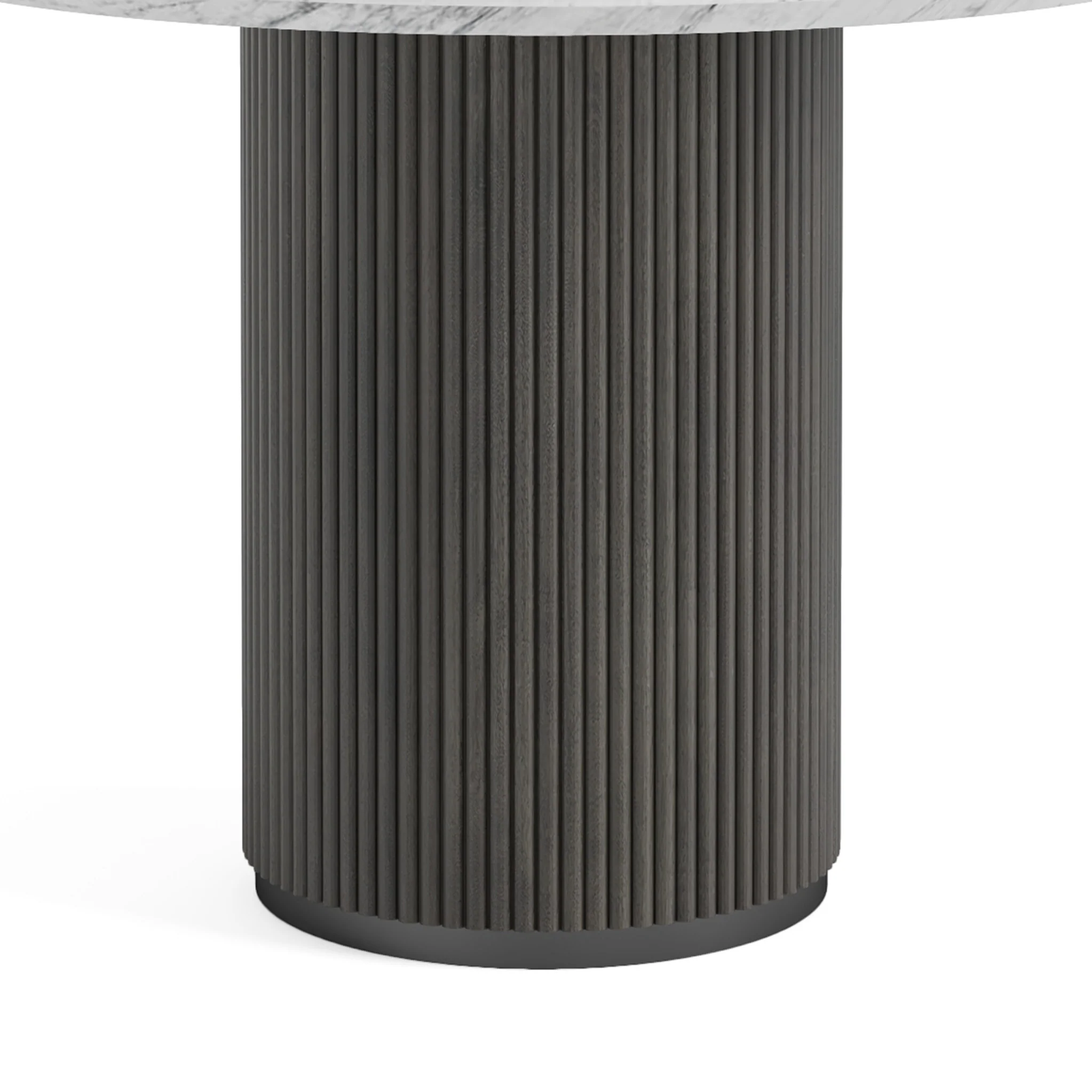 Milo Mango Round Fluted Dining Table - Image 10