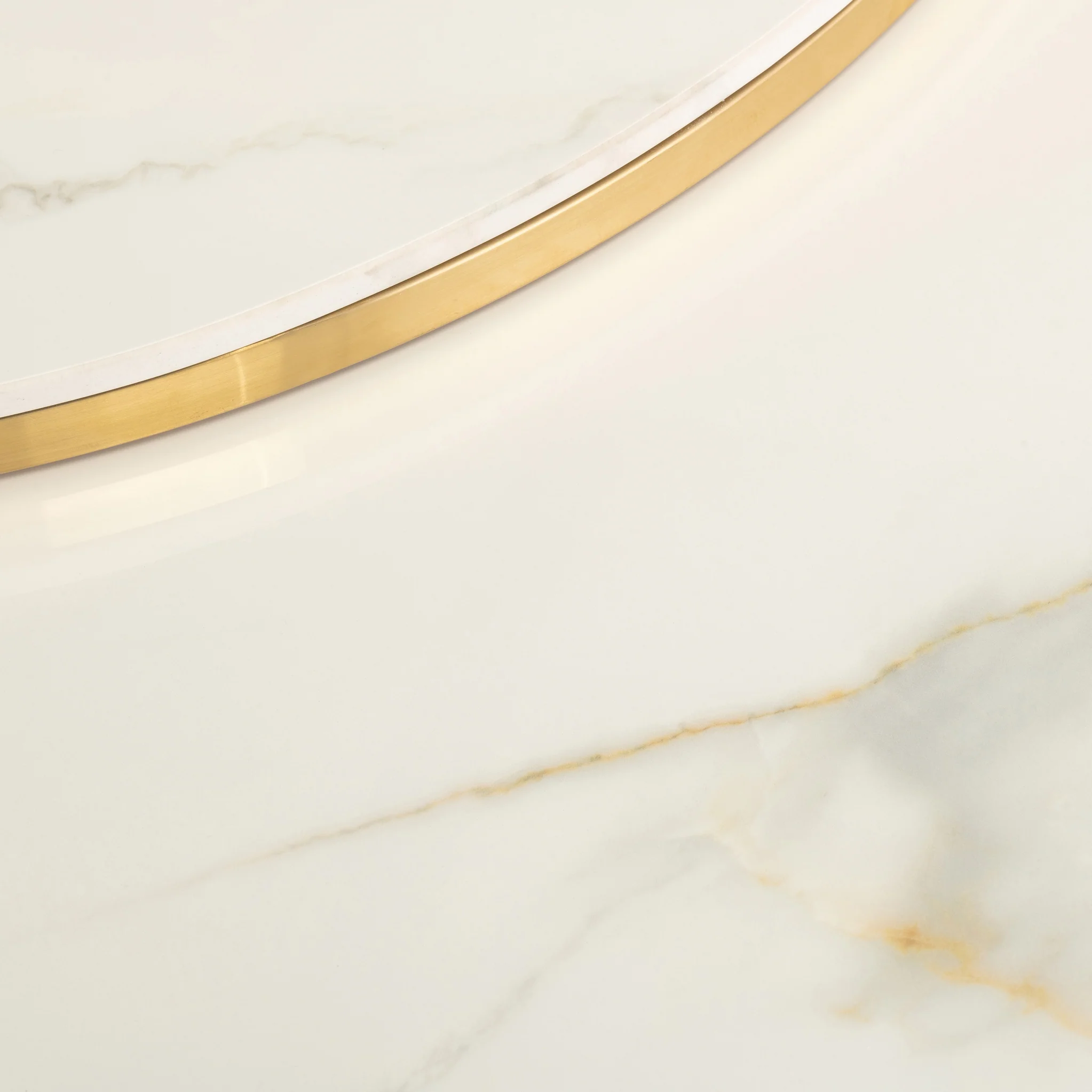 Mira Kass Gold Marble Effect Coffee Table Set - Image 3
