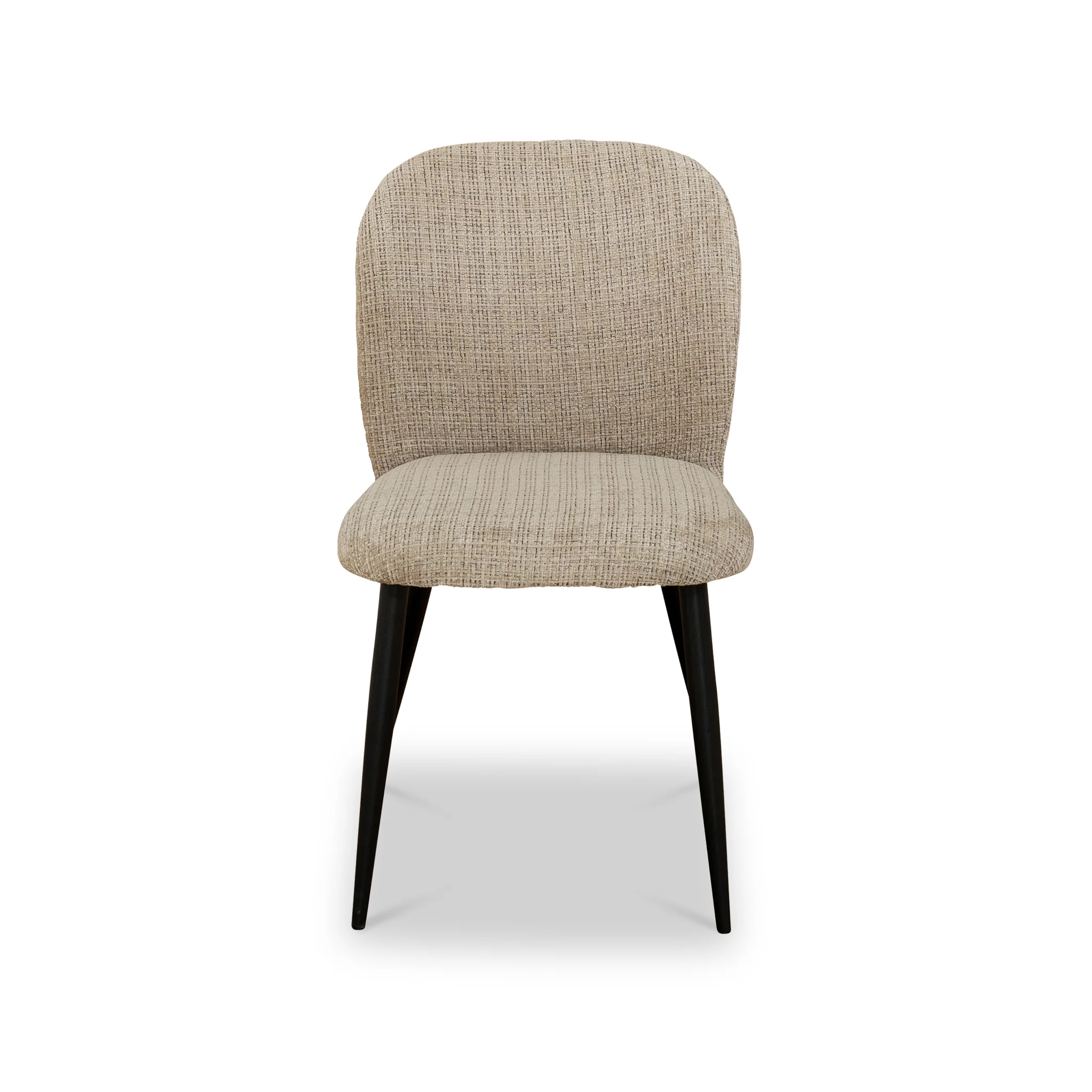 Mirella Textured Fabric Dining Chair - Image 3