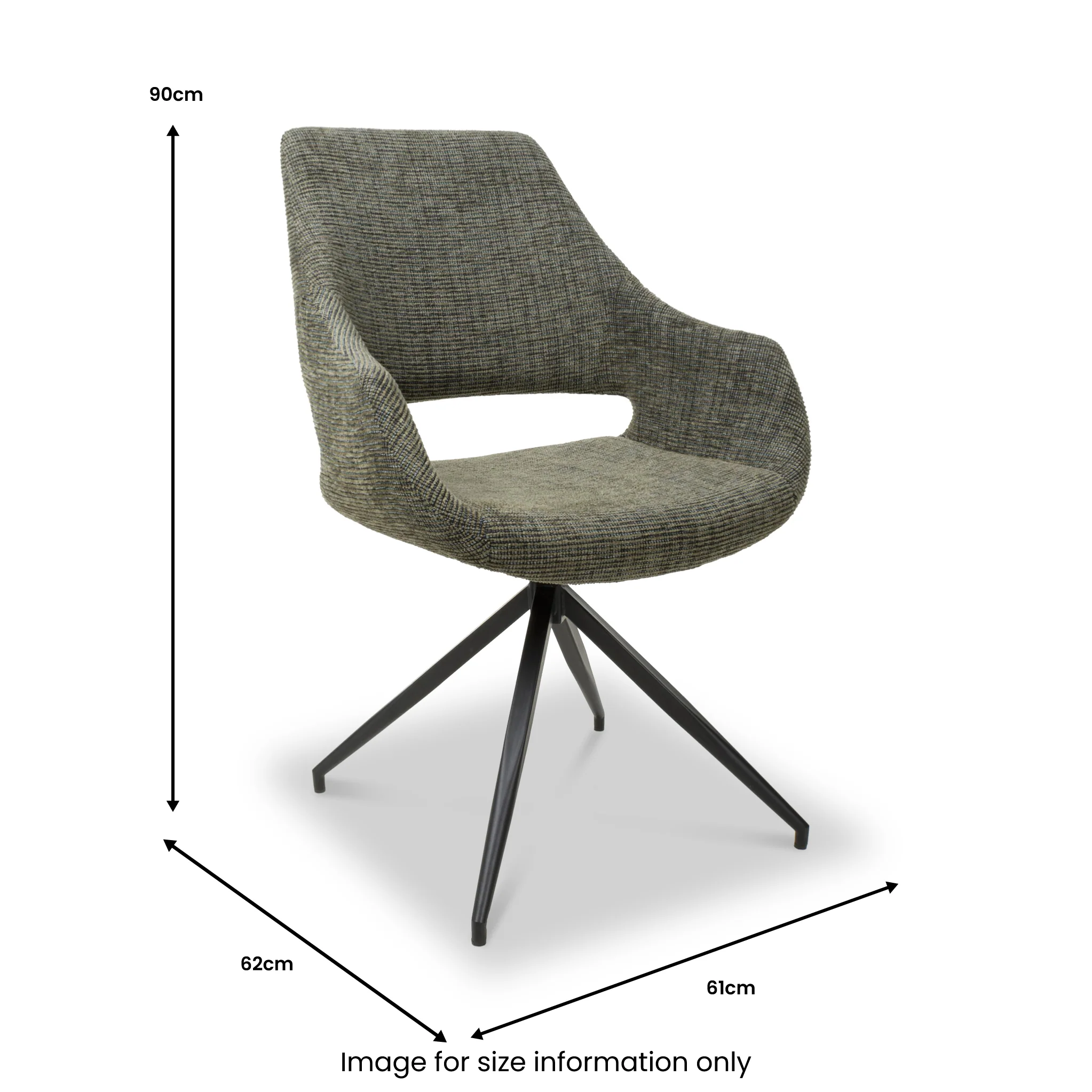 Mitch Swivel Dining Chair - Image 7