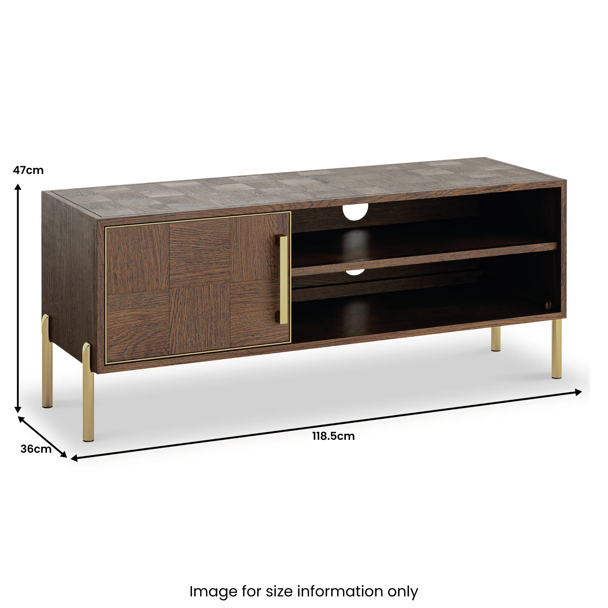 Moira Oak Small TV Unit - Image 9