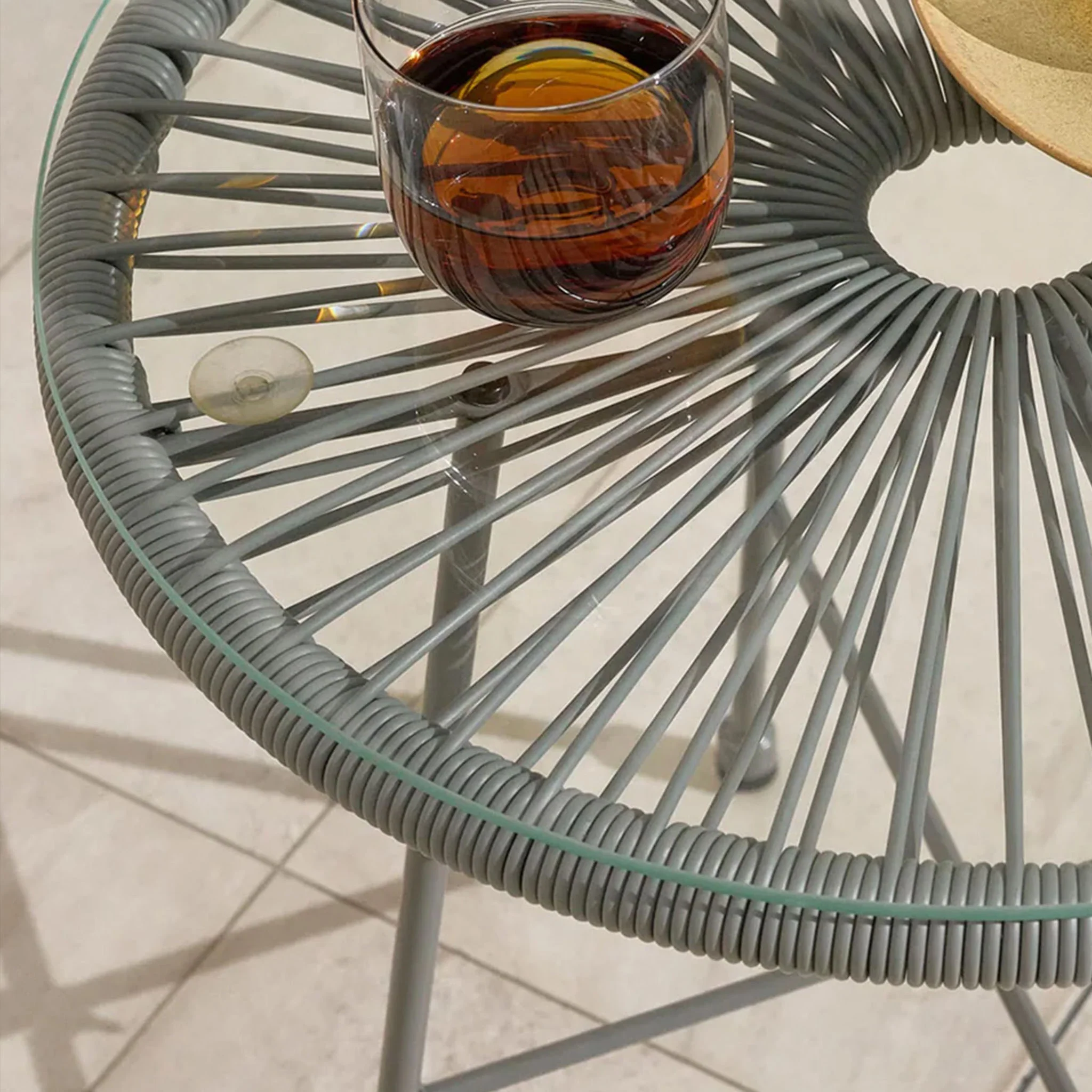 Monaco 2 Seat Egg Chair Bistro Set - Image 12