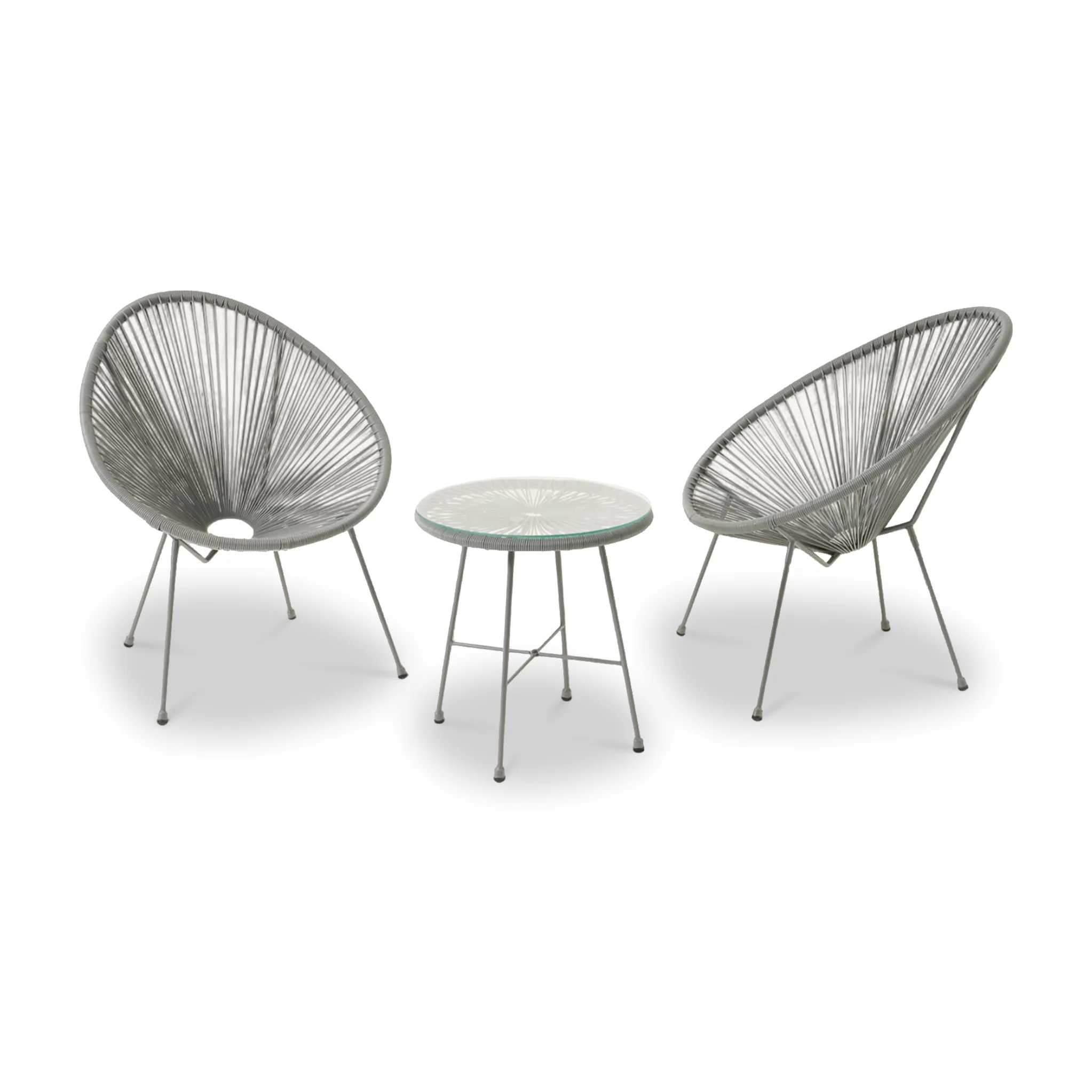 Monaco 2 Seat Egg Chair Bistro Set - Image 13