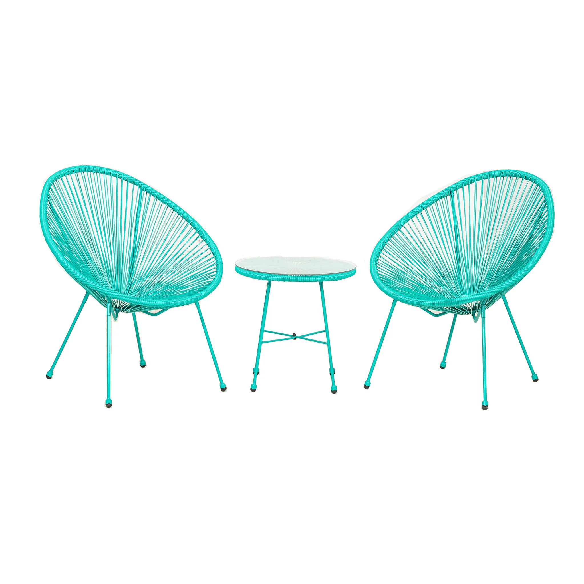 Monaco 2 Seat Egg Chair Bistro Set - Image 23