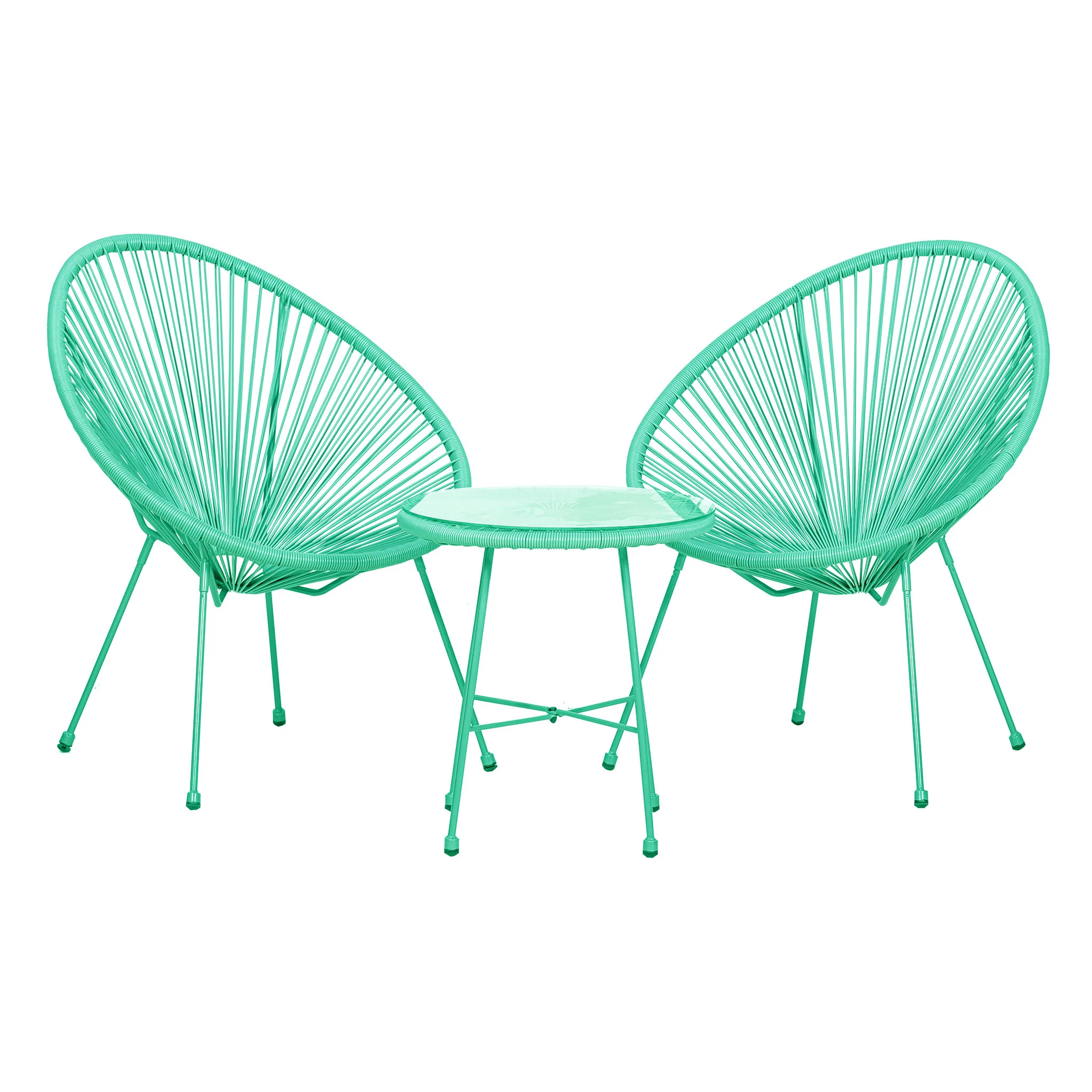 Monaco 2 Seat Egg Chair Bistro Set - Image 28
