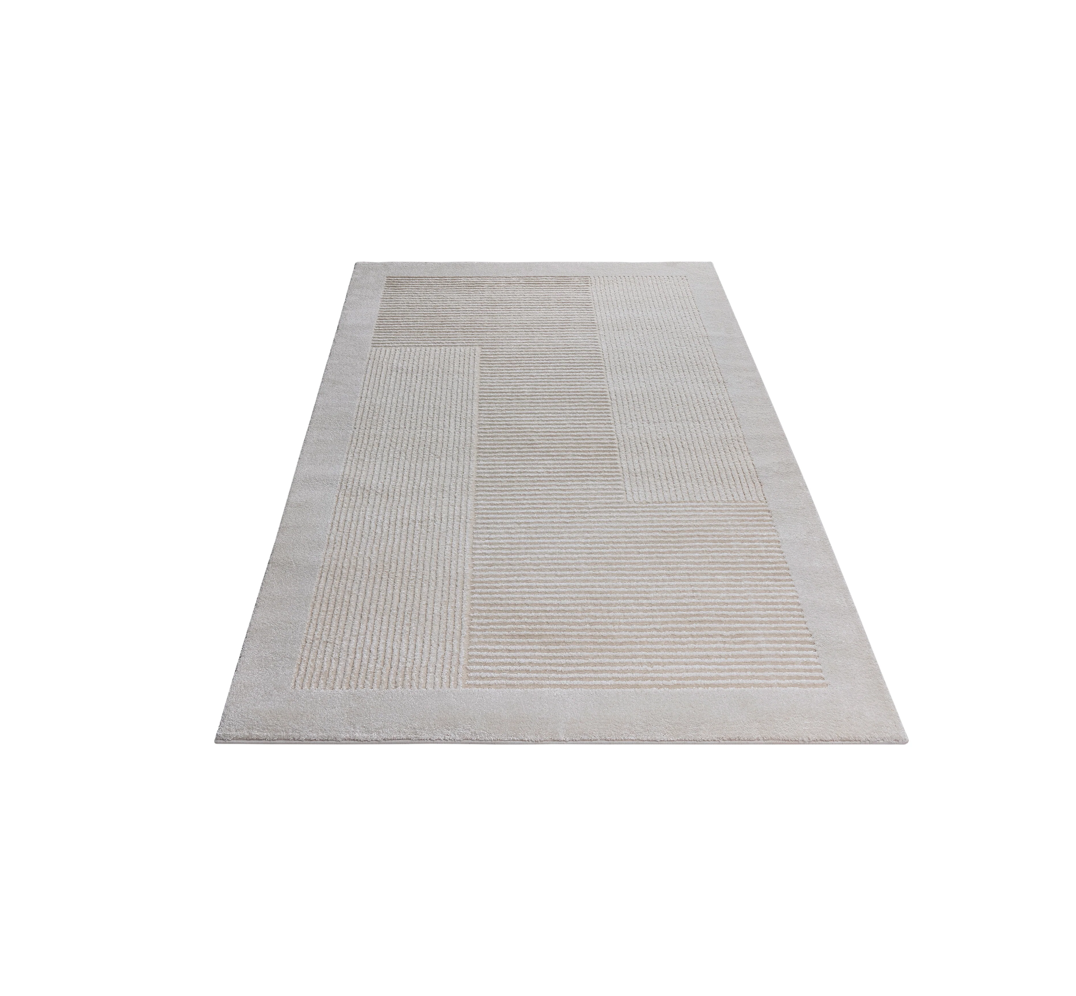 Monroe Soft Textured Geometric Design Rug - Image 3