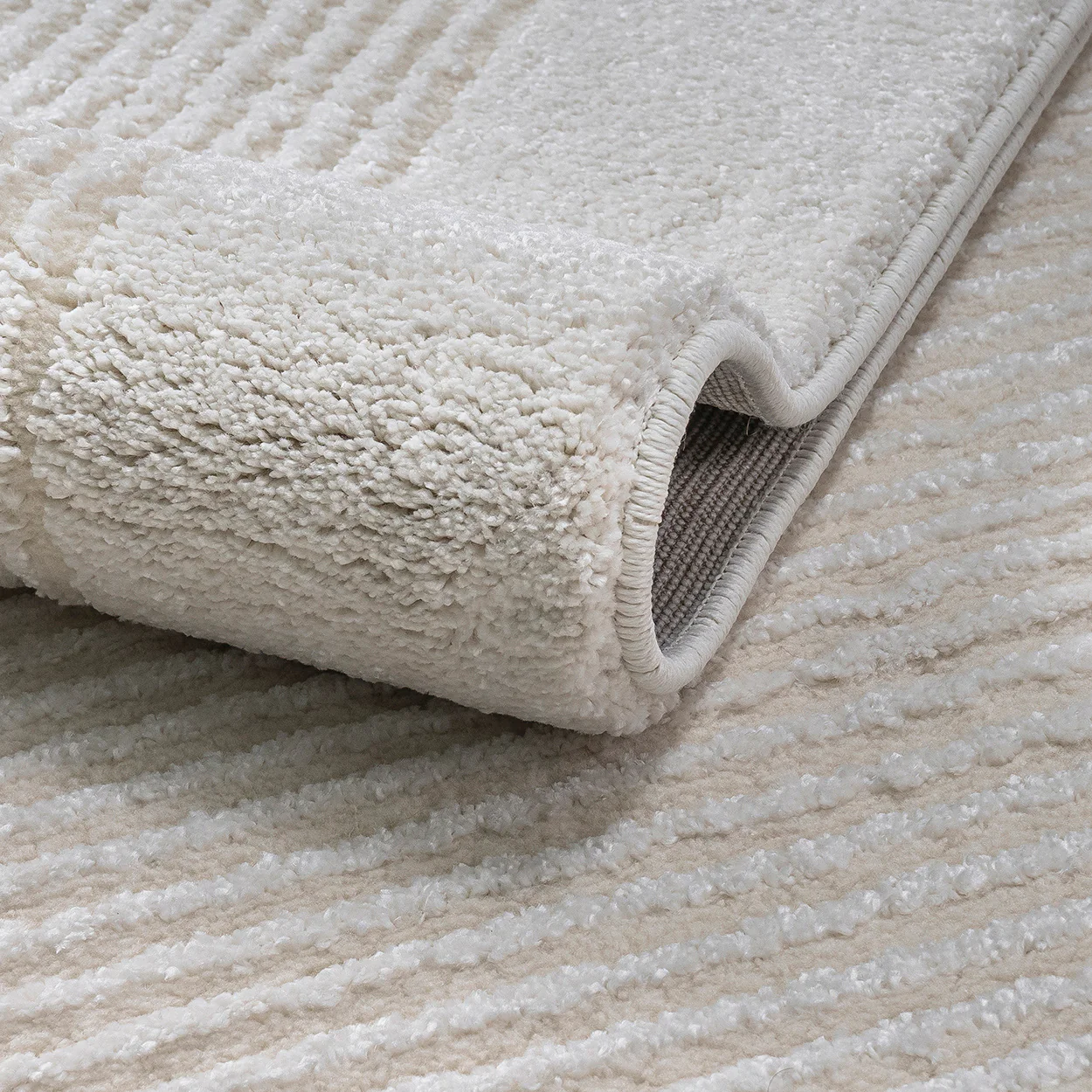Monroe Soft Textured Geometric Design Rug - Image 5