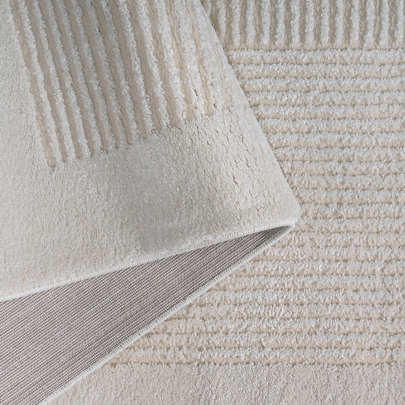Monroe Soft Textured Geometric Design Rug - Image 6
