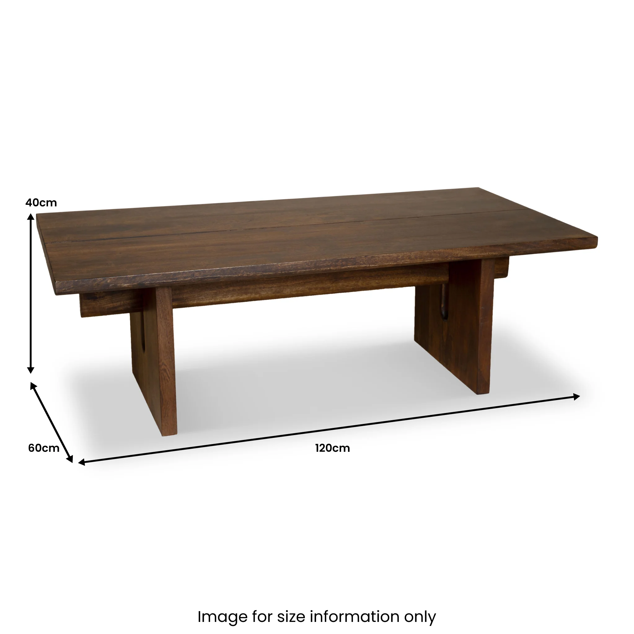 Morelle Acacia Wood Coffee Table - Image 4