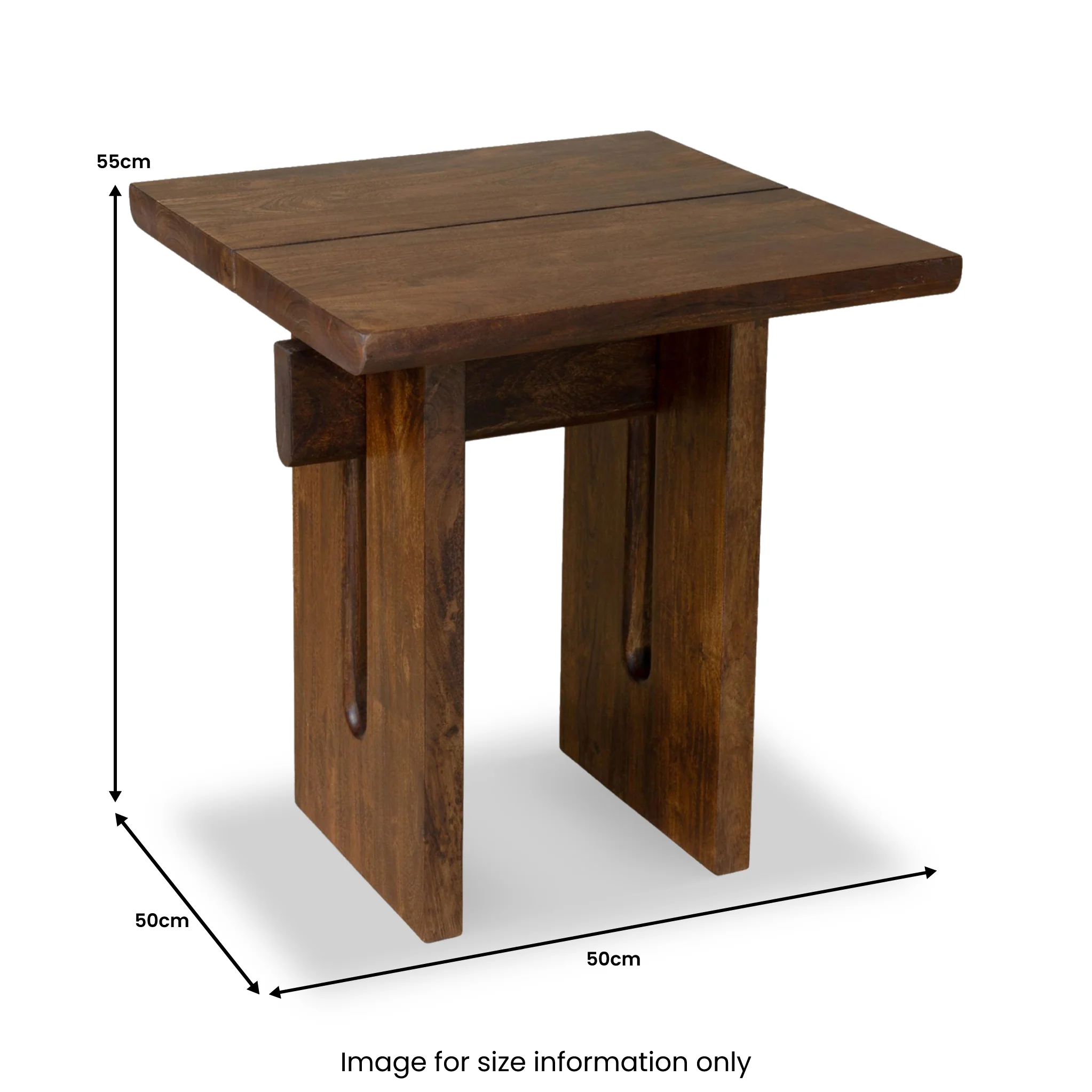 Morelle Acacia Wood Side Table - Image 4