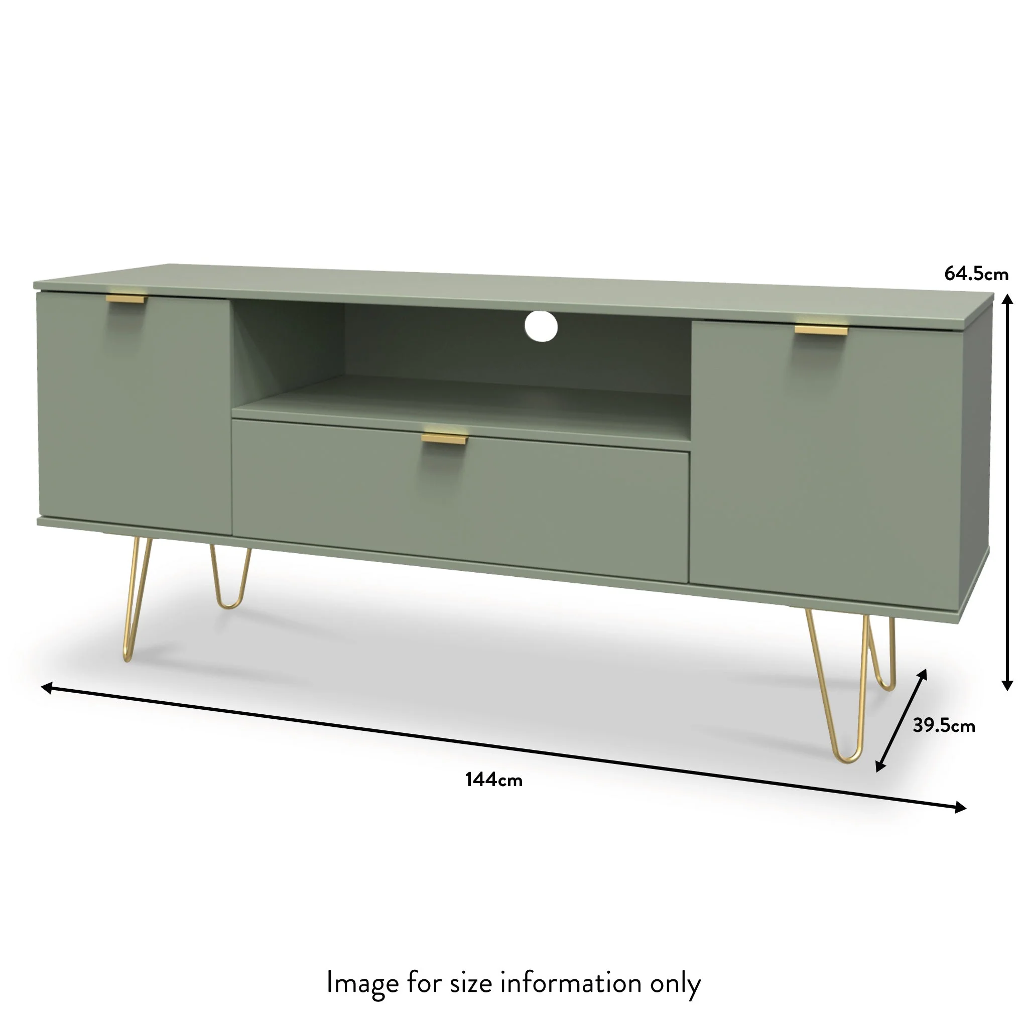 Moreno 2 Door 1 Drawer Wide TV Unit - Image 10