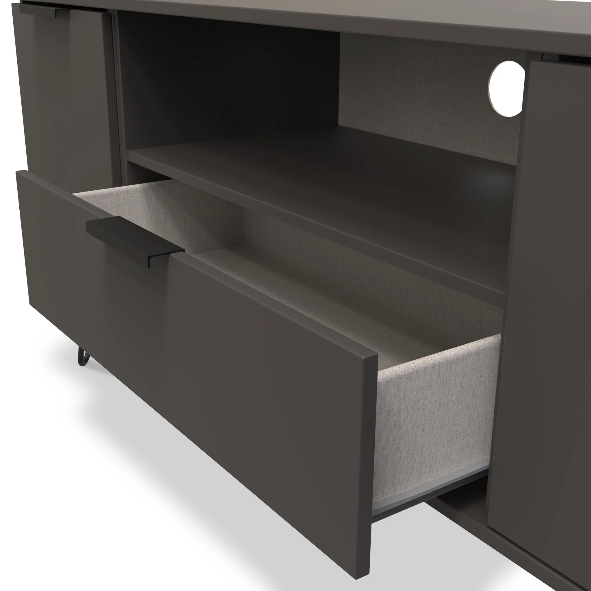 Moreno 2 Door 1 Drawer Wide TV Unit - Image 7
