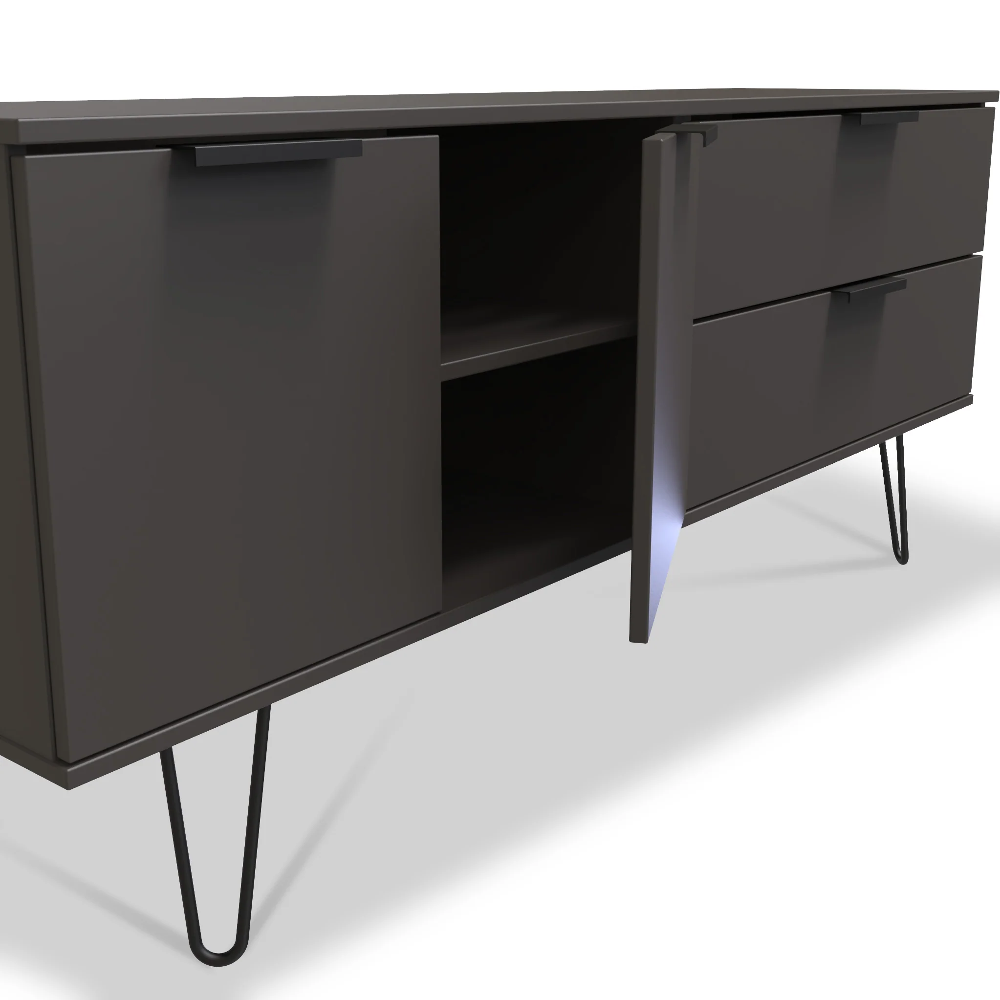 Moreno 2 Drawer 2 Door Wide Sideboard - Image 8