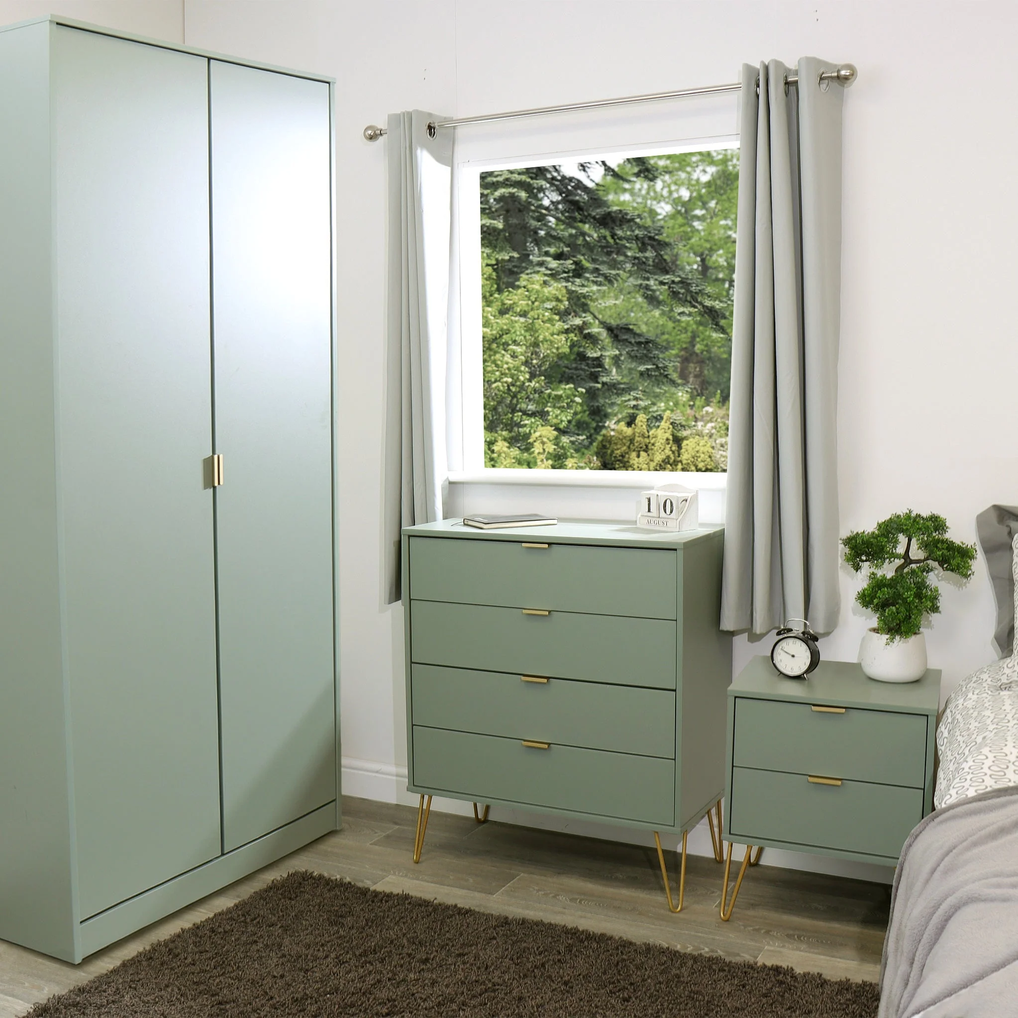 Moreno 2 Drawer Bedside - Image 2