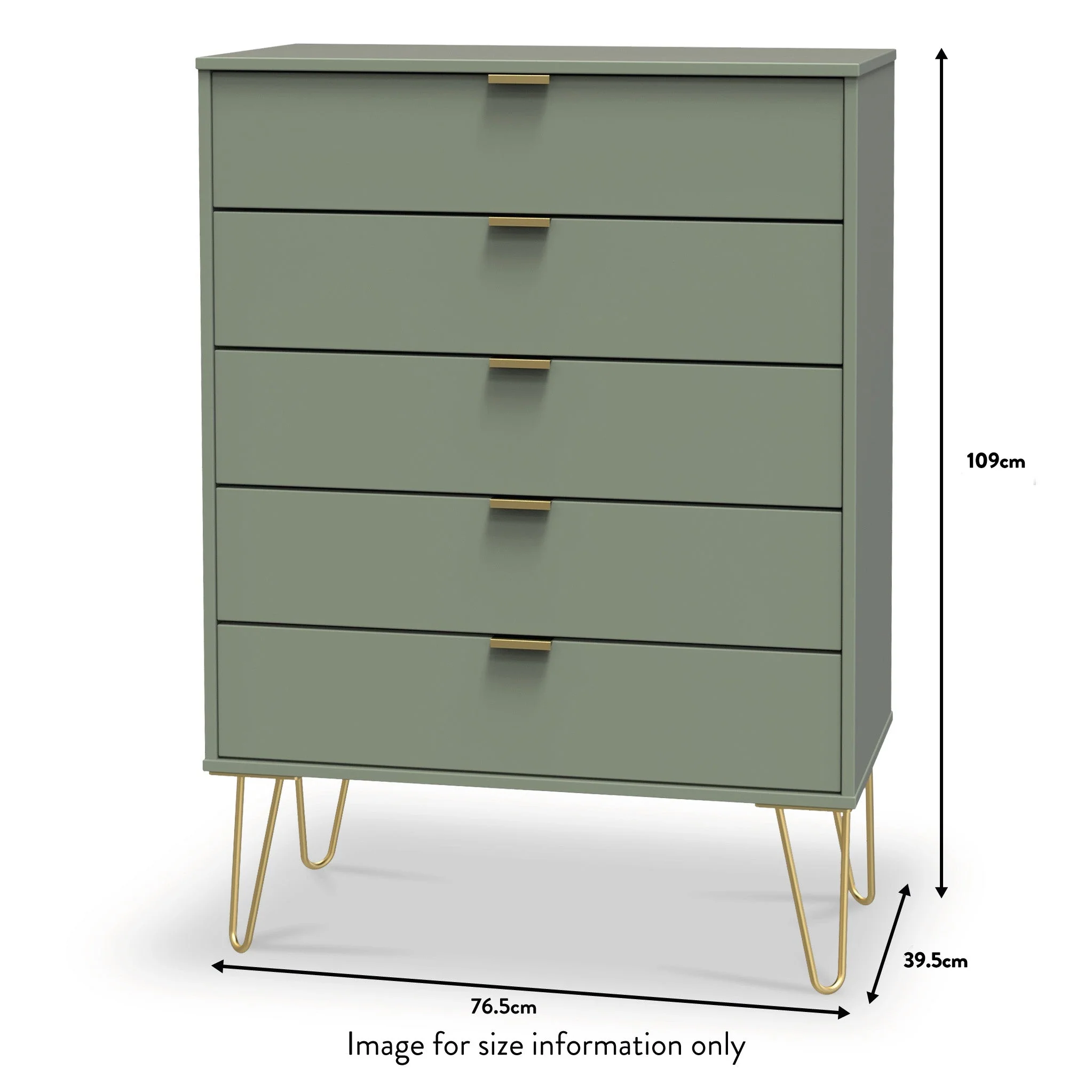 Moreno 5 Drawer Chest - Image 9