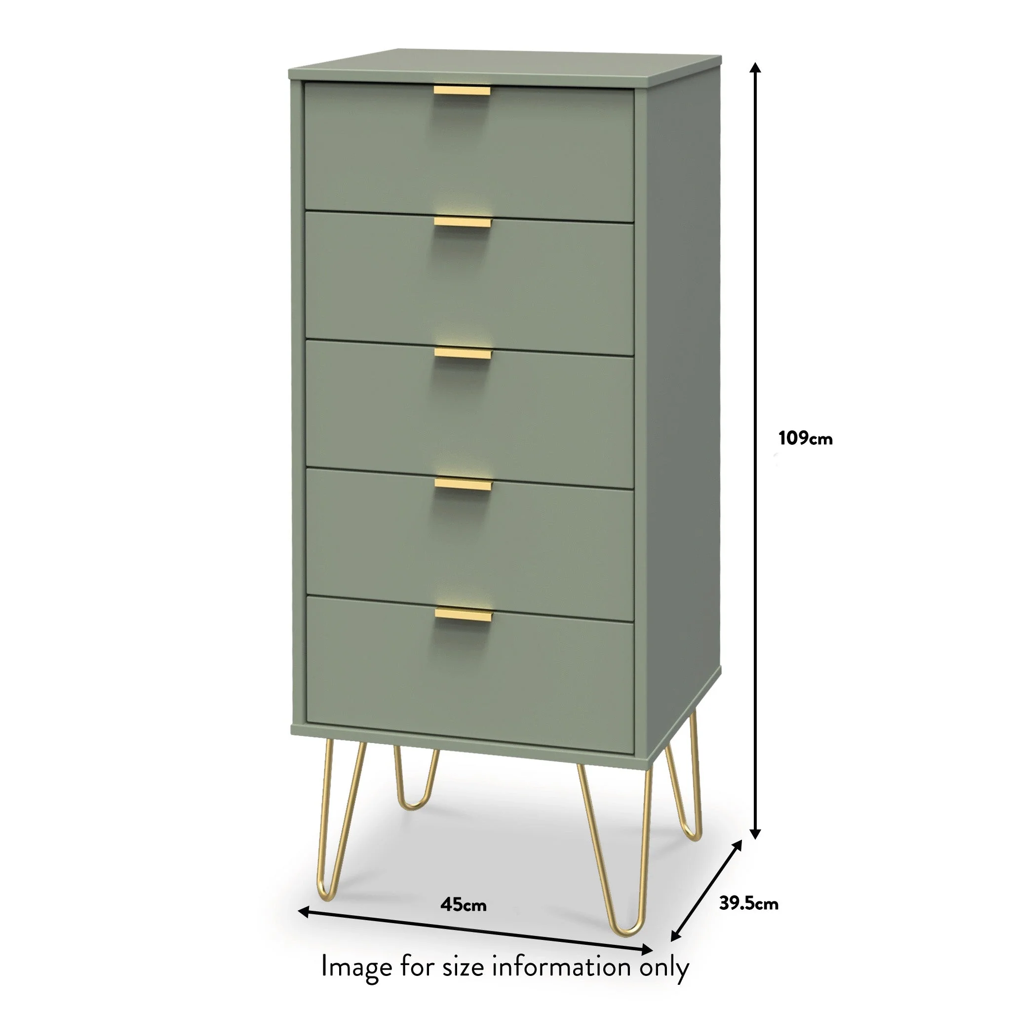 Moreno 5 Drawer Tallboy - Image 9
