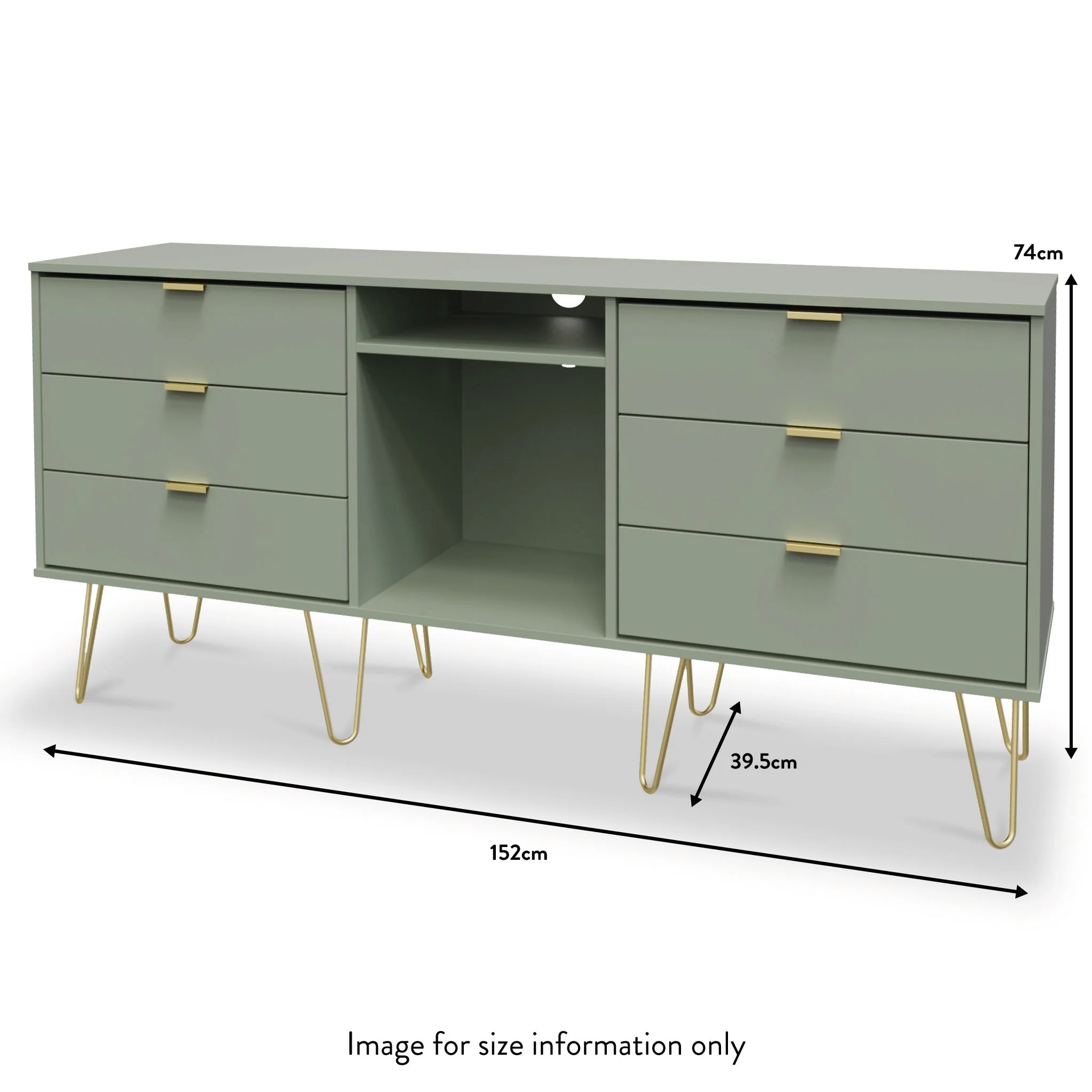 Moreno 6 Drawer Sideboard - Image 10