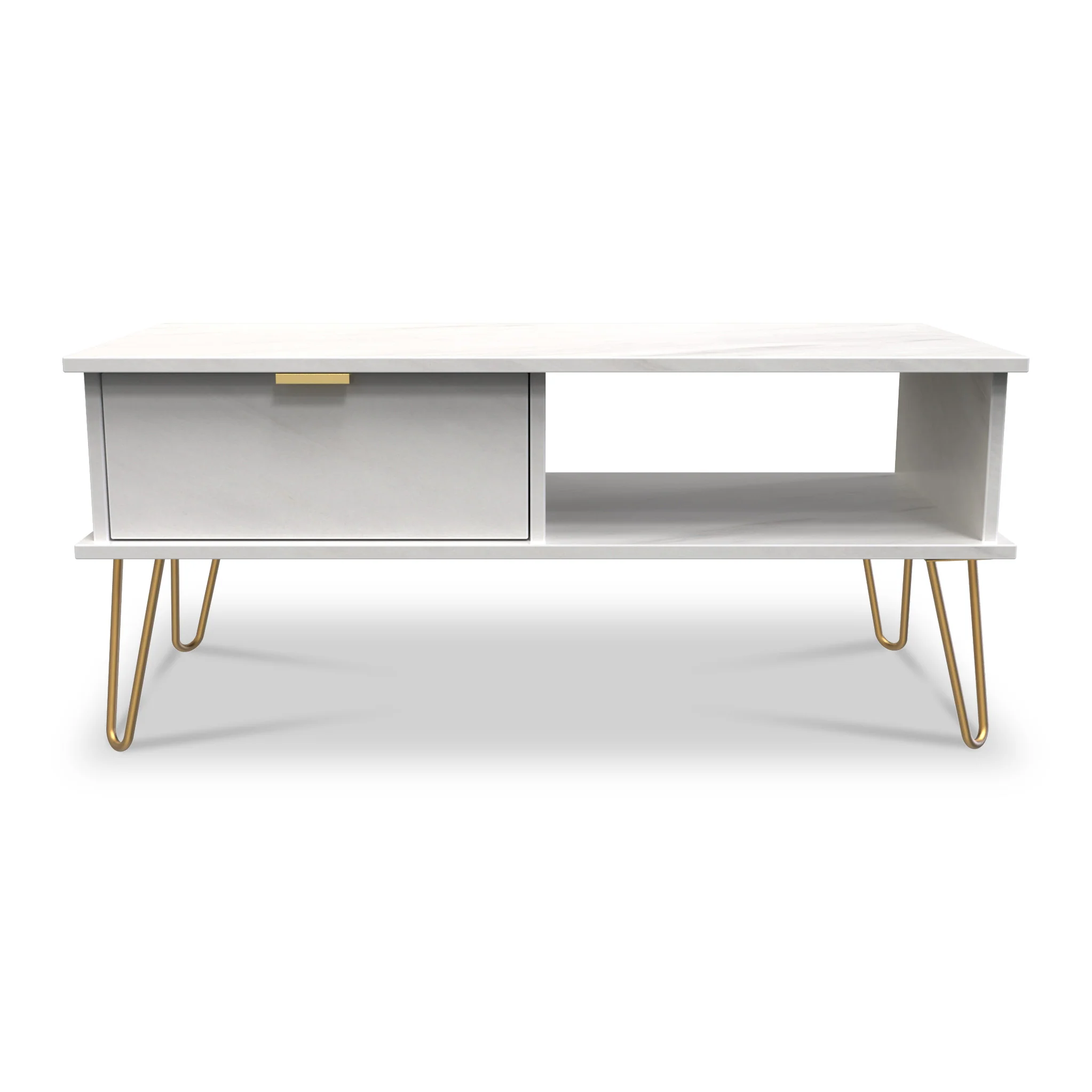 Moreno Marble 1 Drawer Coffee Table - Image 2