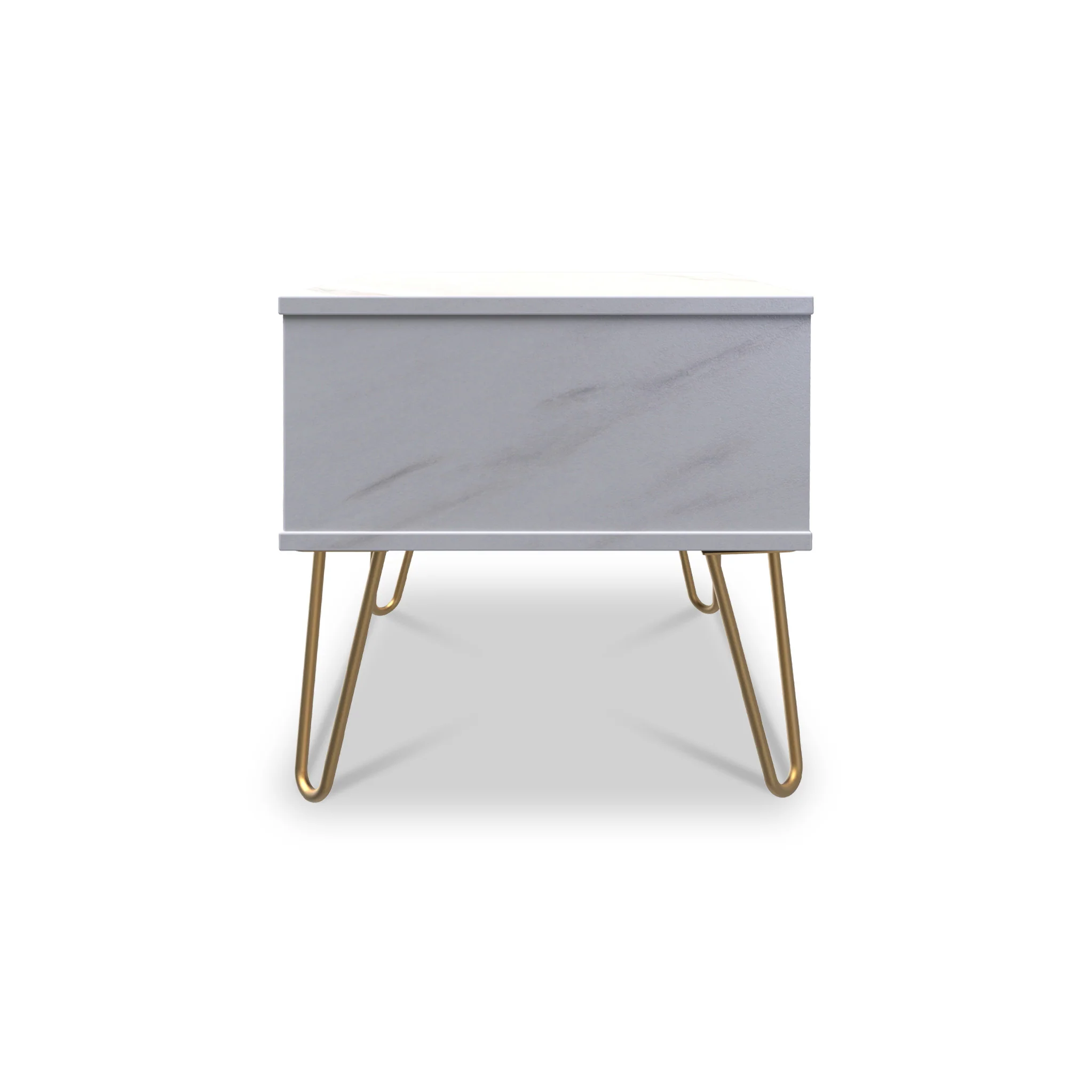 Moreno Marble Effect 1 Drawer Side Table - Image 5