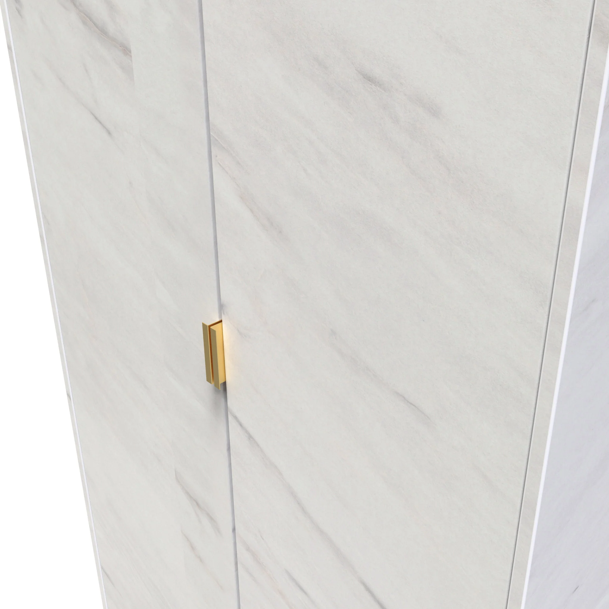 Moreno Marble Effect 2 Door Double Wardrobe - Image 3