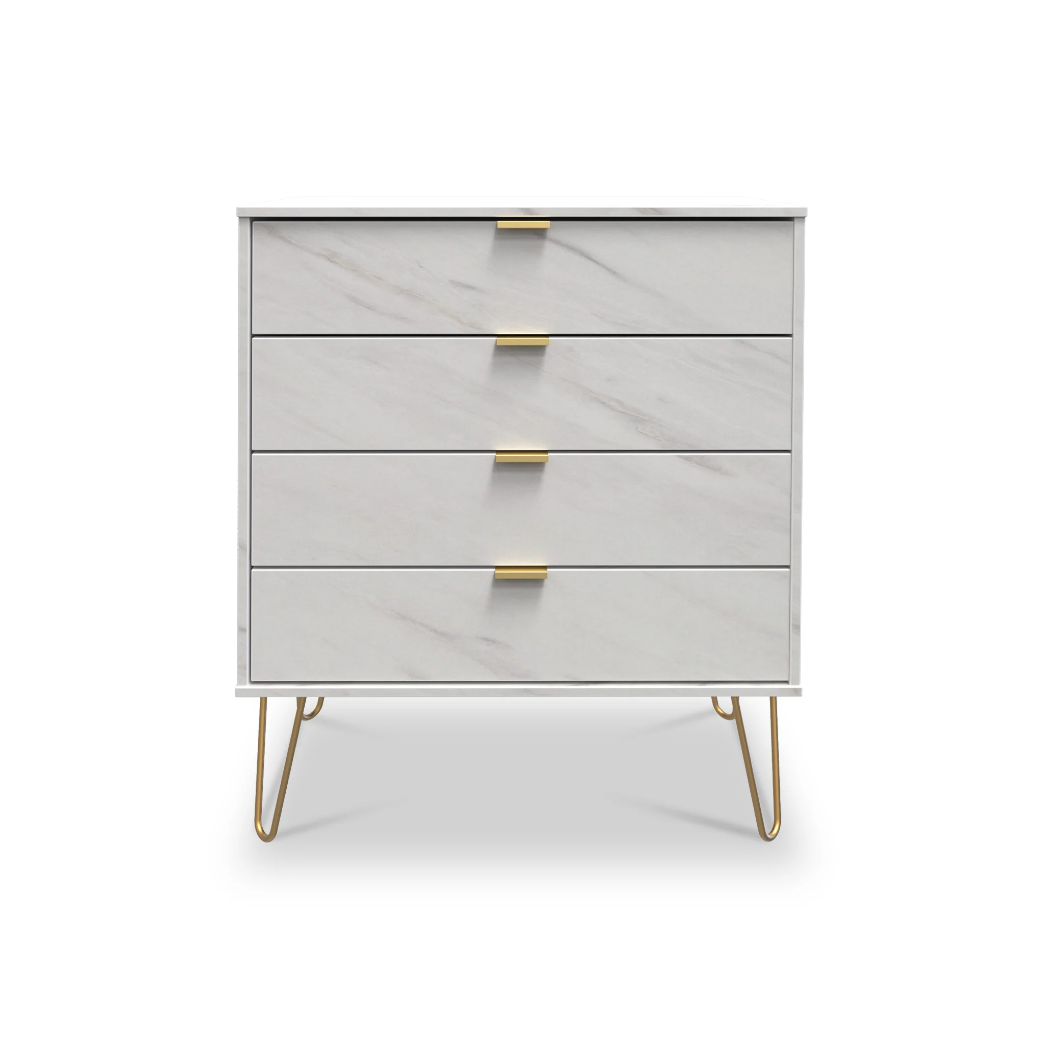 Moreno Marble Effect 4 Drawer Chest - Image 2