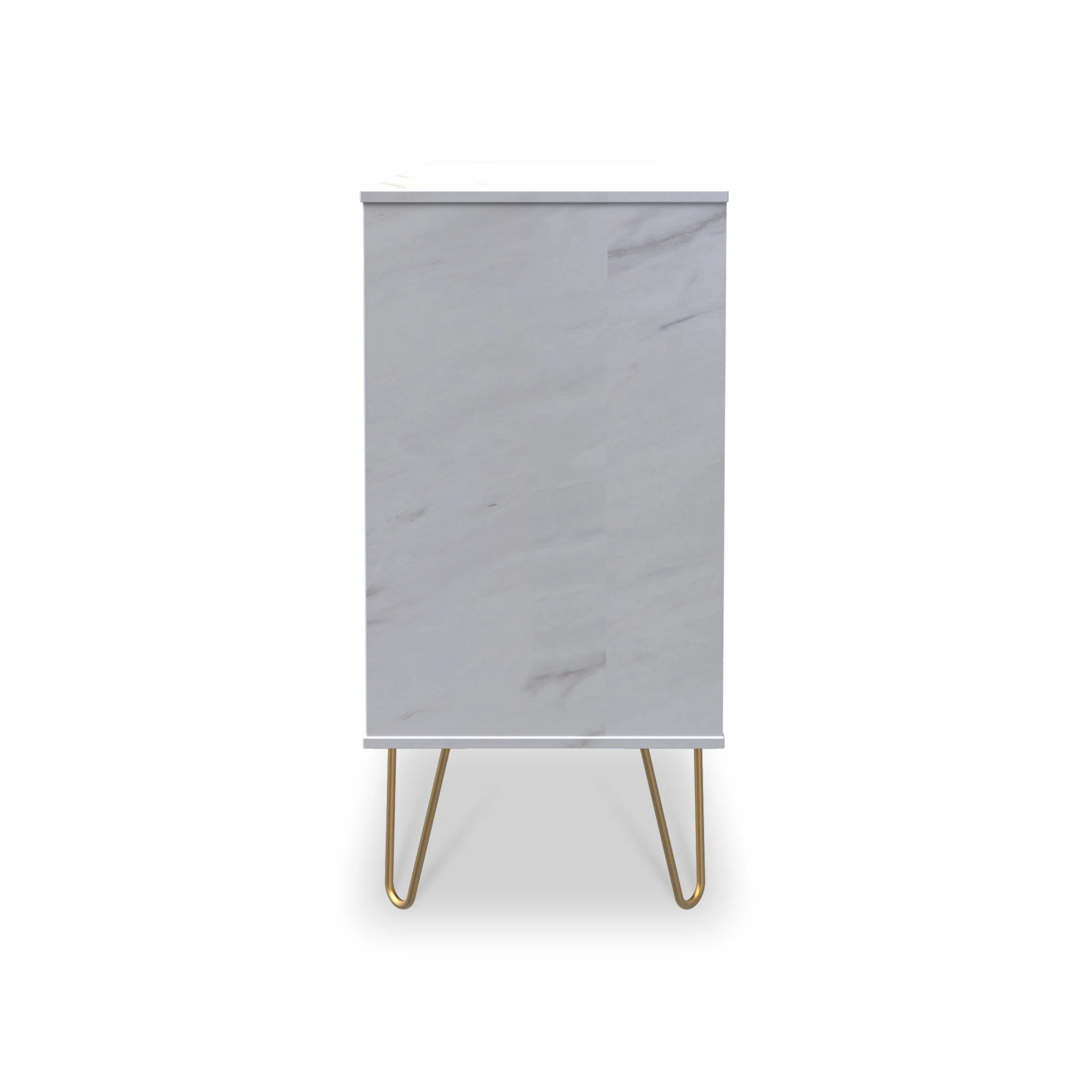Moreno Marble Effect 4 Drawer Chest - Image 5