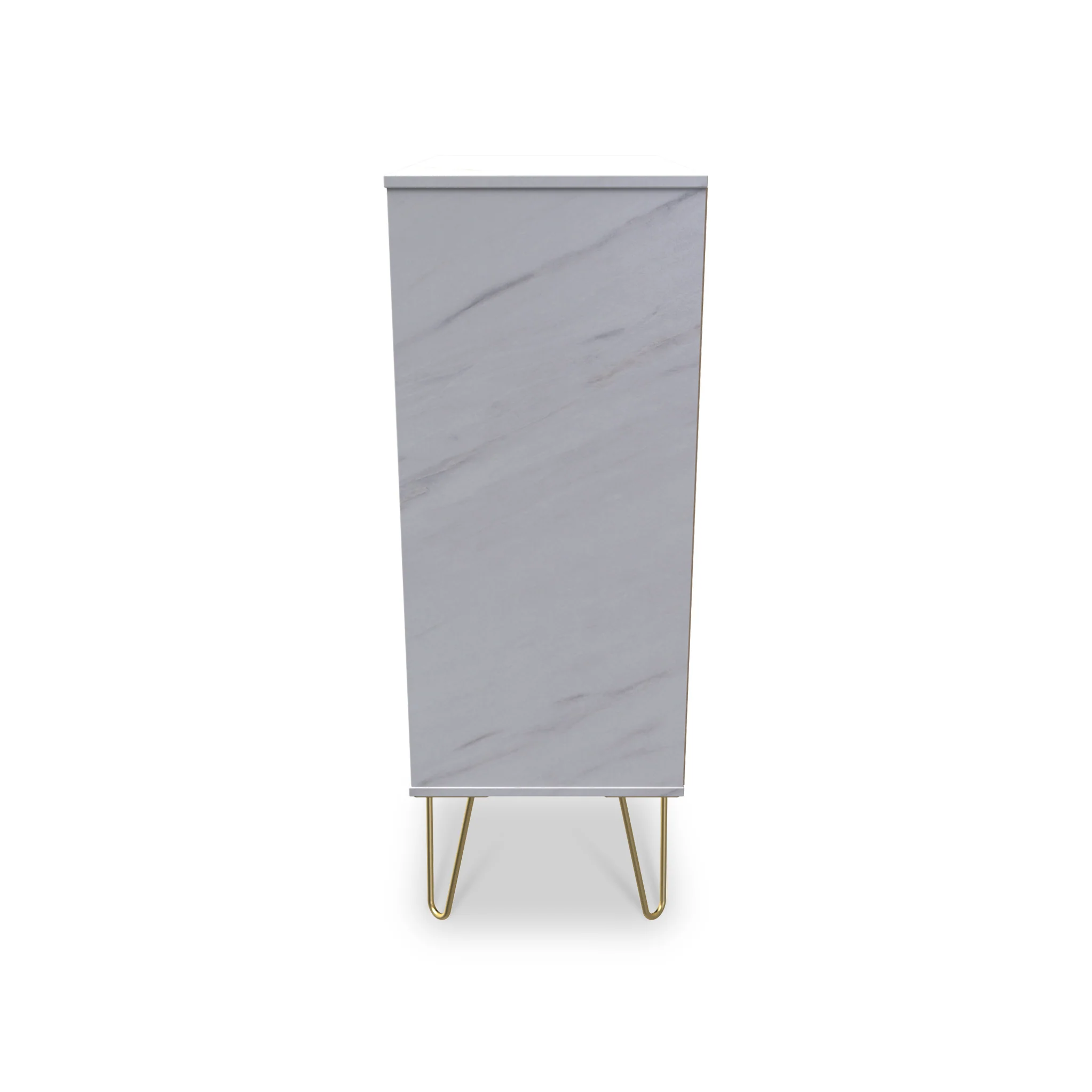 Moreno Marble Effect 5 Drawer Chest - Image 5