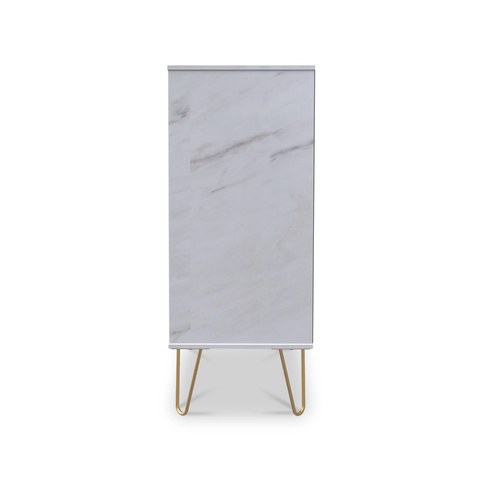 Moreno Marble Effect 5 Drawer Tallboy - Image 5