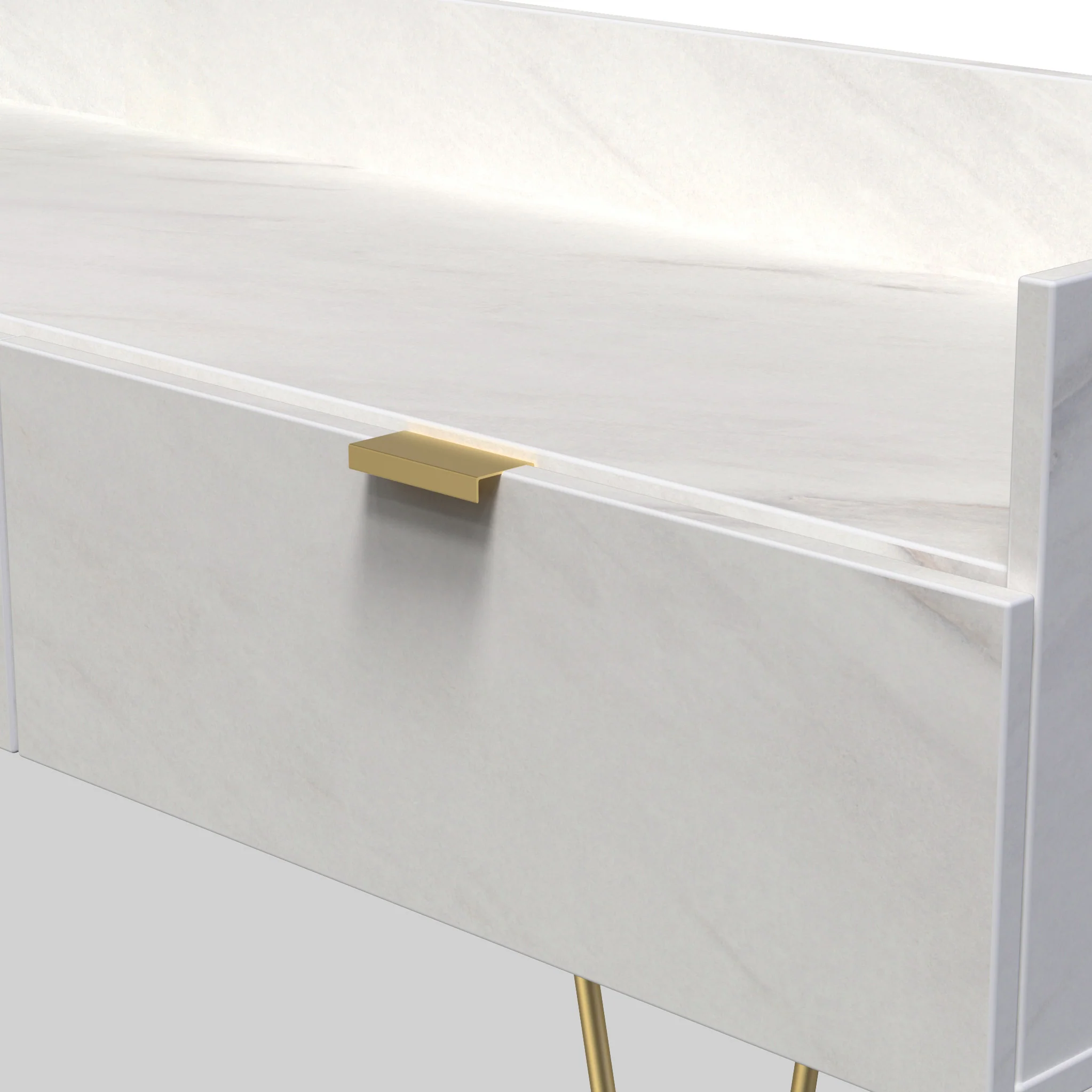Moreno Marble Effect Media Console Unit - Image 4