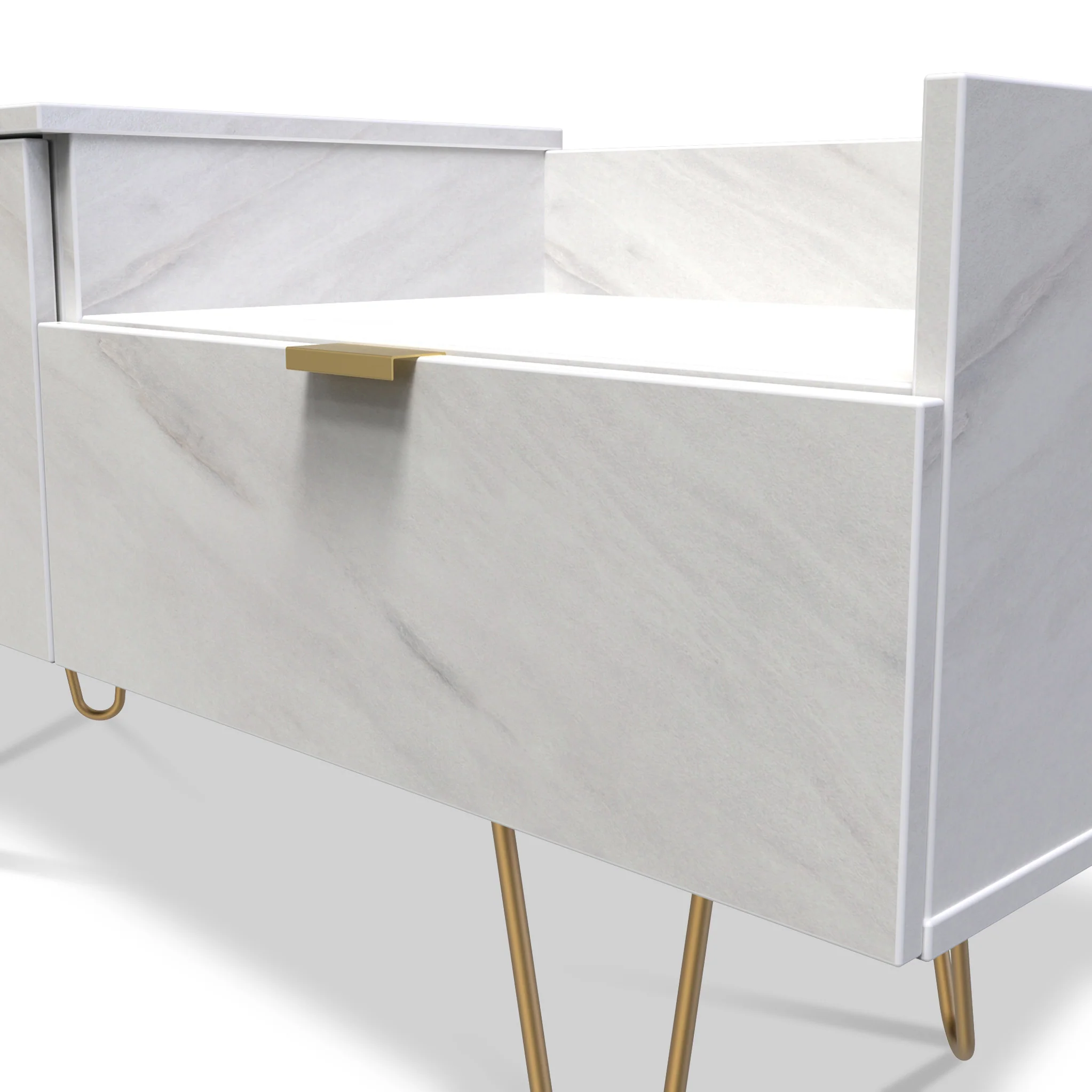 Moreno Marble Effect TV Console Unit - Image 3