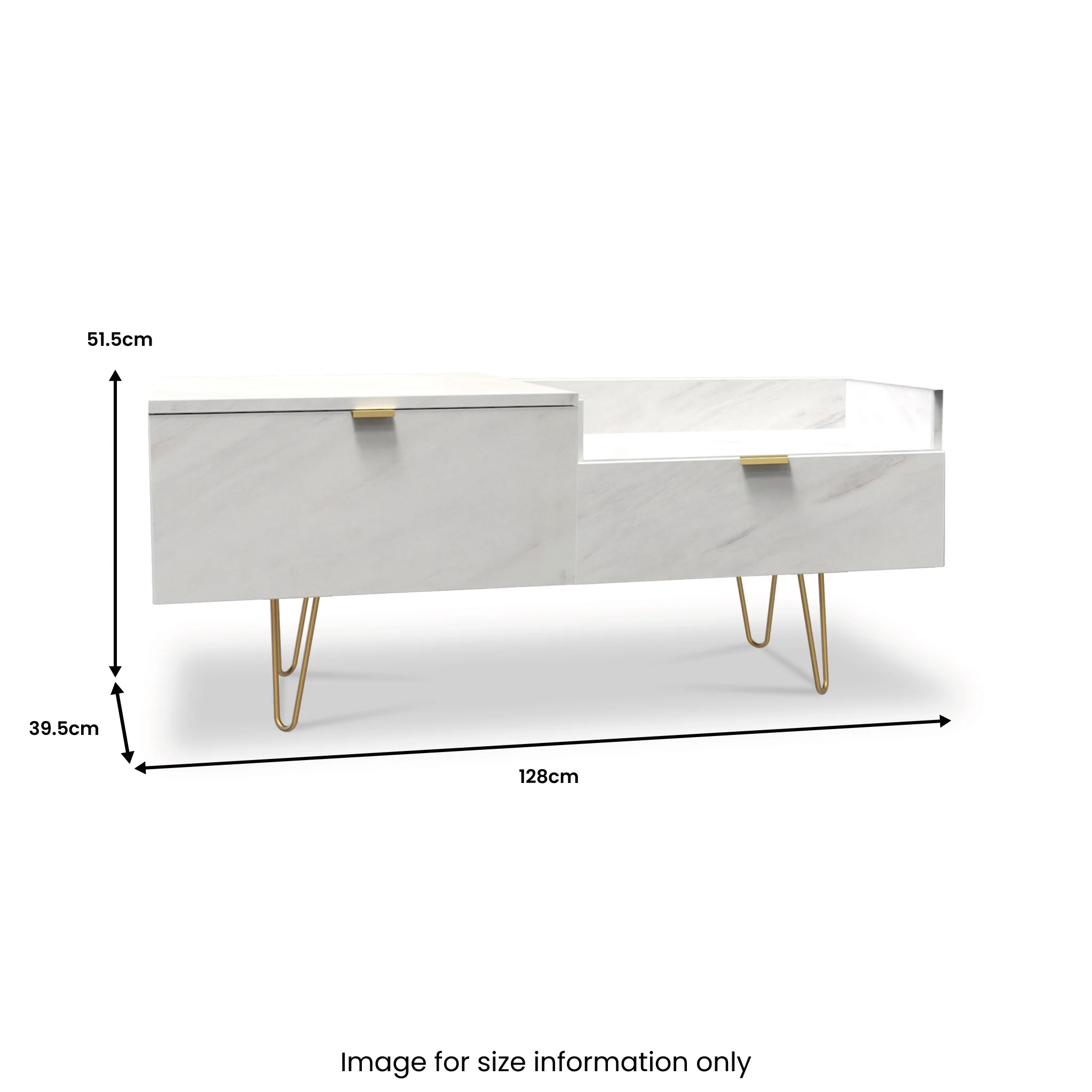 Moreno Marble Effect TV Console Unit - Image 6
