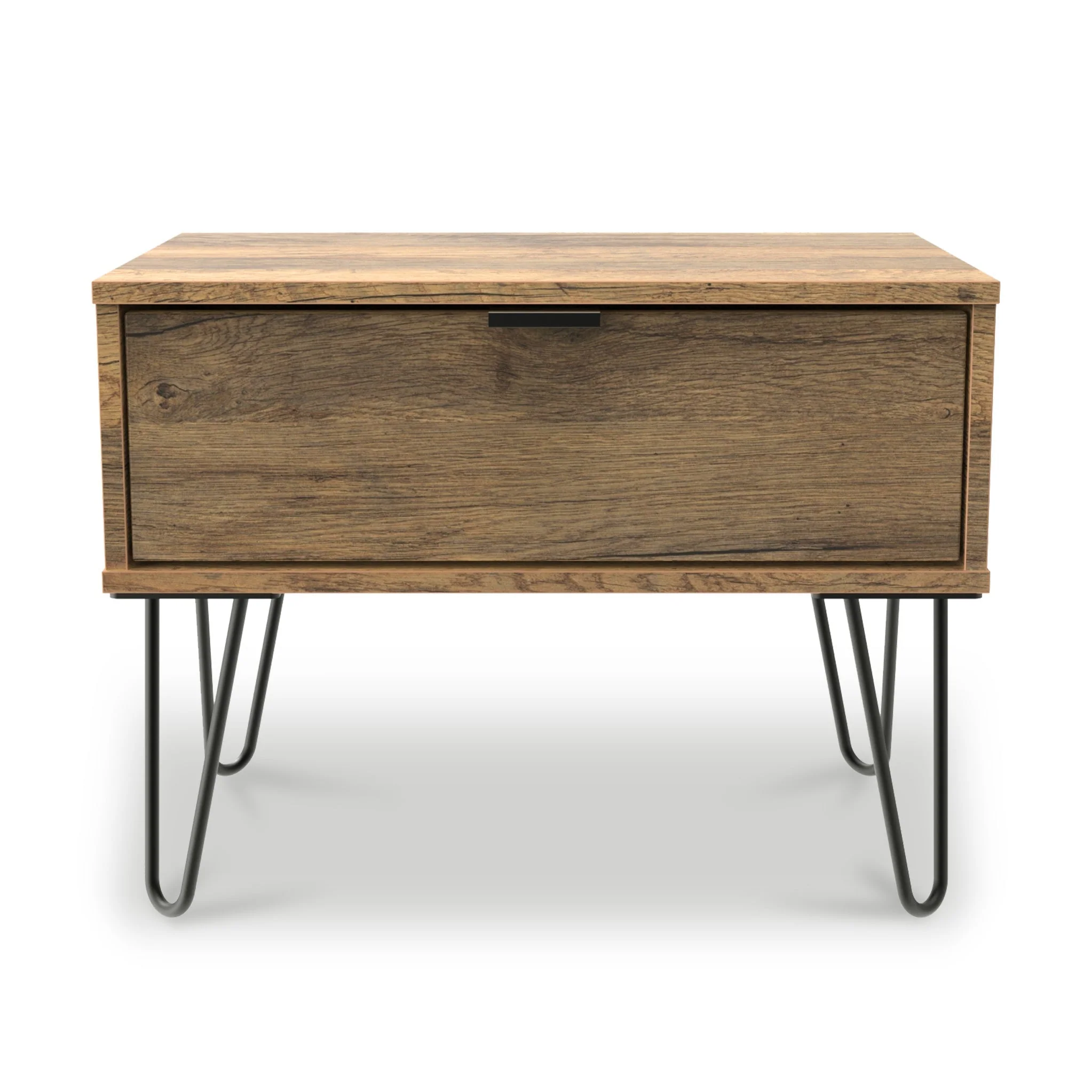 Moreno Rustic Oak 1 Drawer Side Table - Image 2