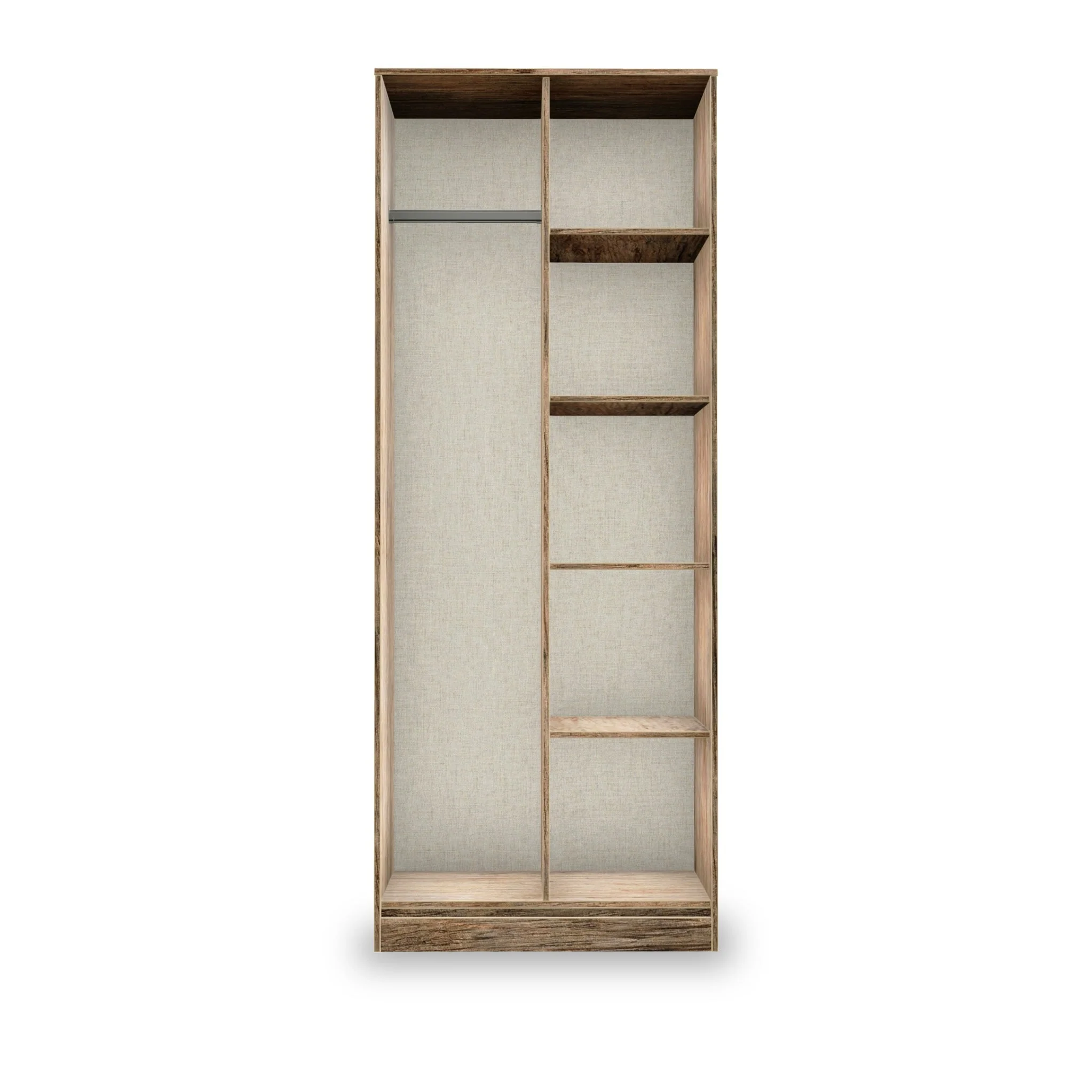 Moreno Rustic Oak Open Shelf Unit - Image 2