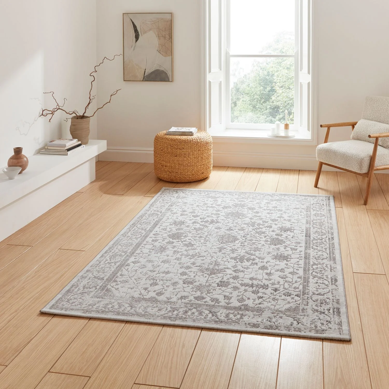 Morris Traditional Motif Bordered Rug - Image 2