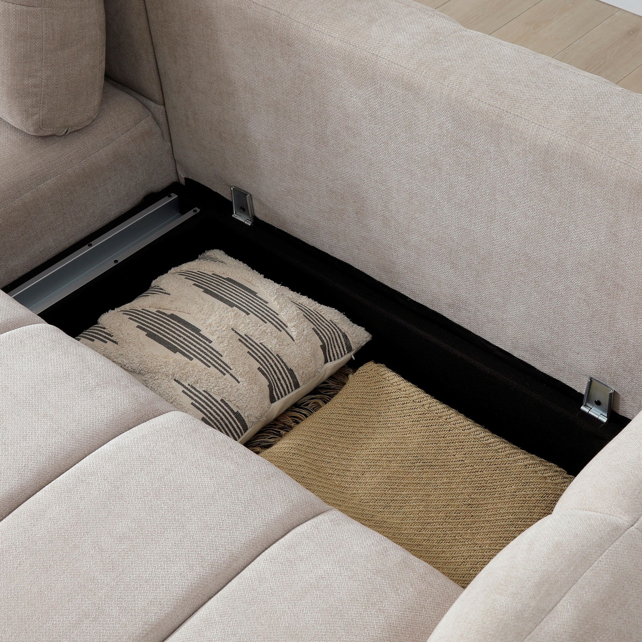 Morse Quilted Chaise Sofa Bed - Image 7