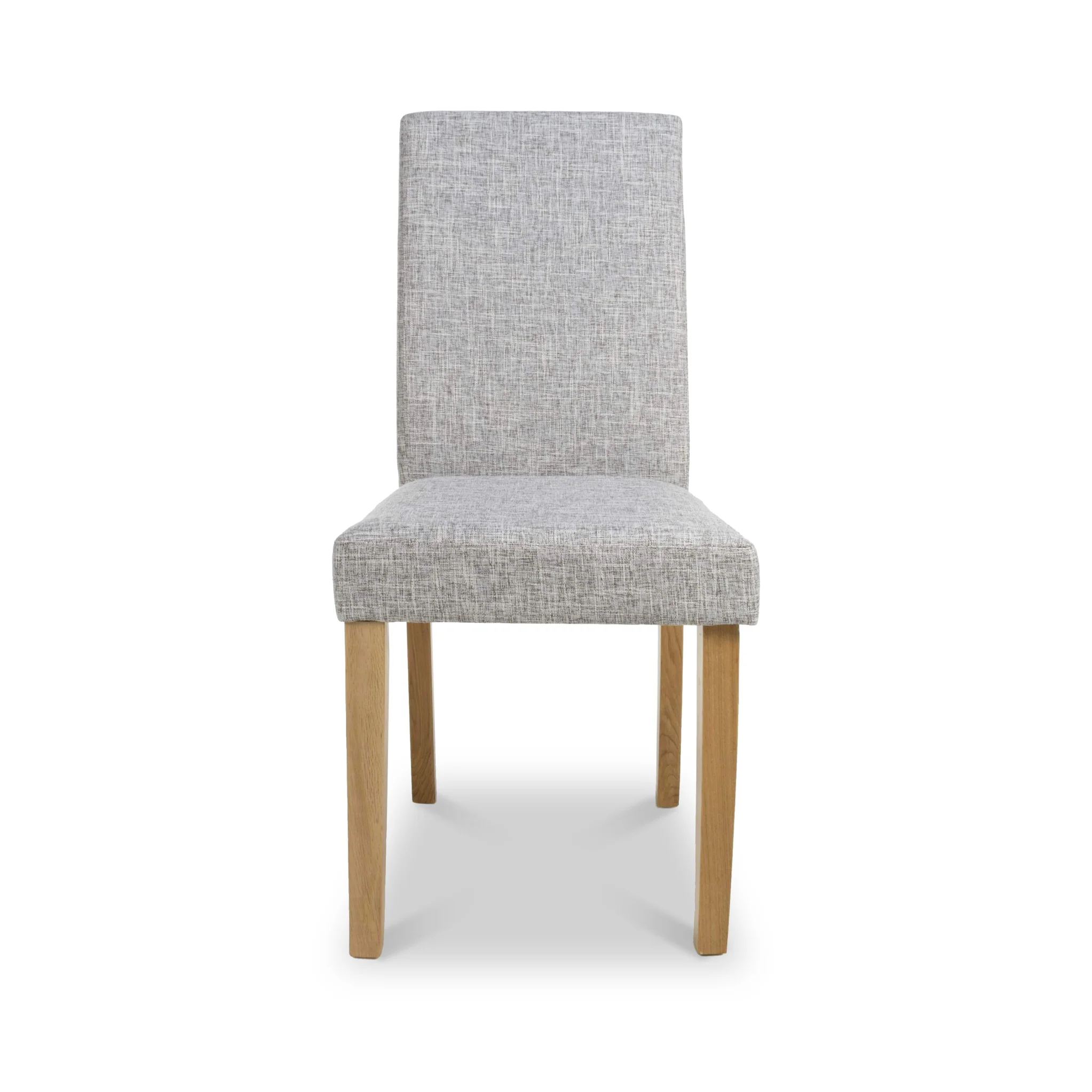 Morwen Grey Faux Linen Dining Chair - Image 3
