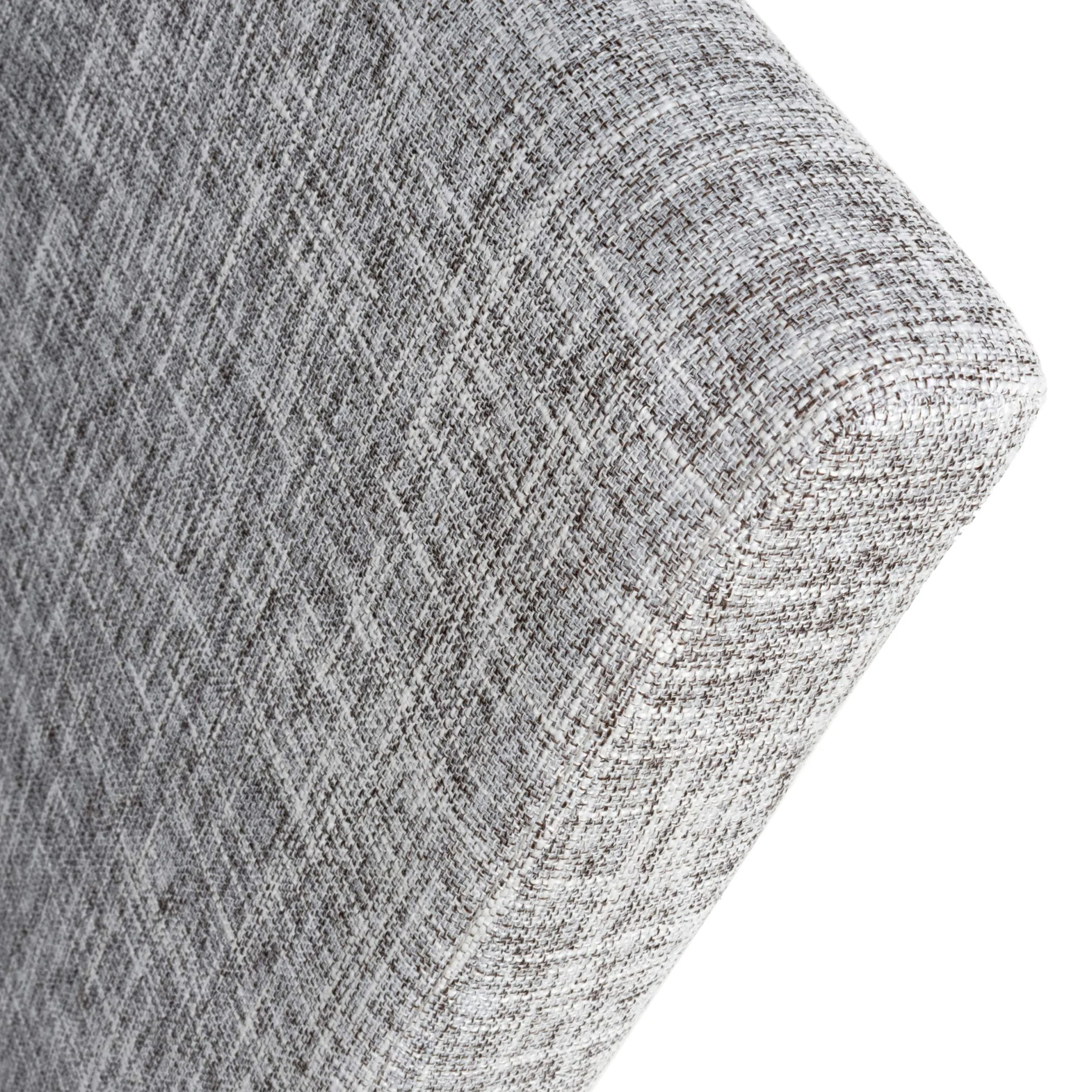 Morwen Grey Faux Linen Dining Chair - Image 4