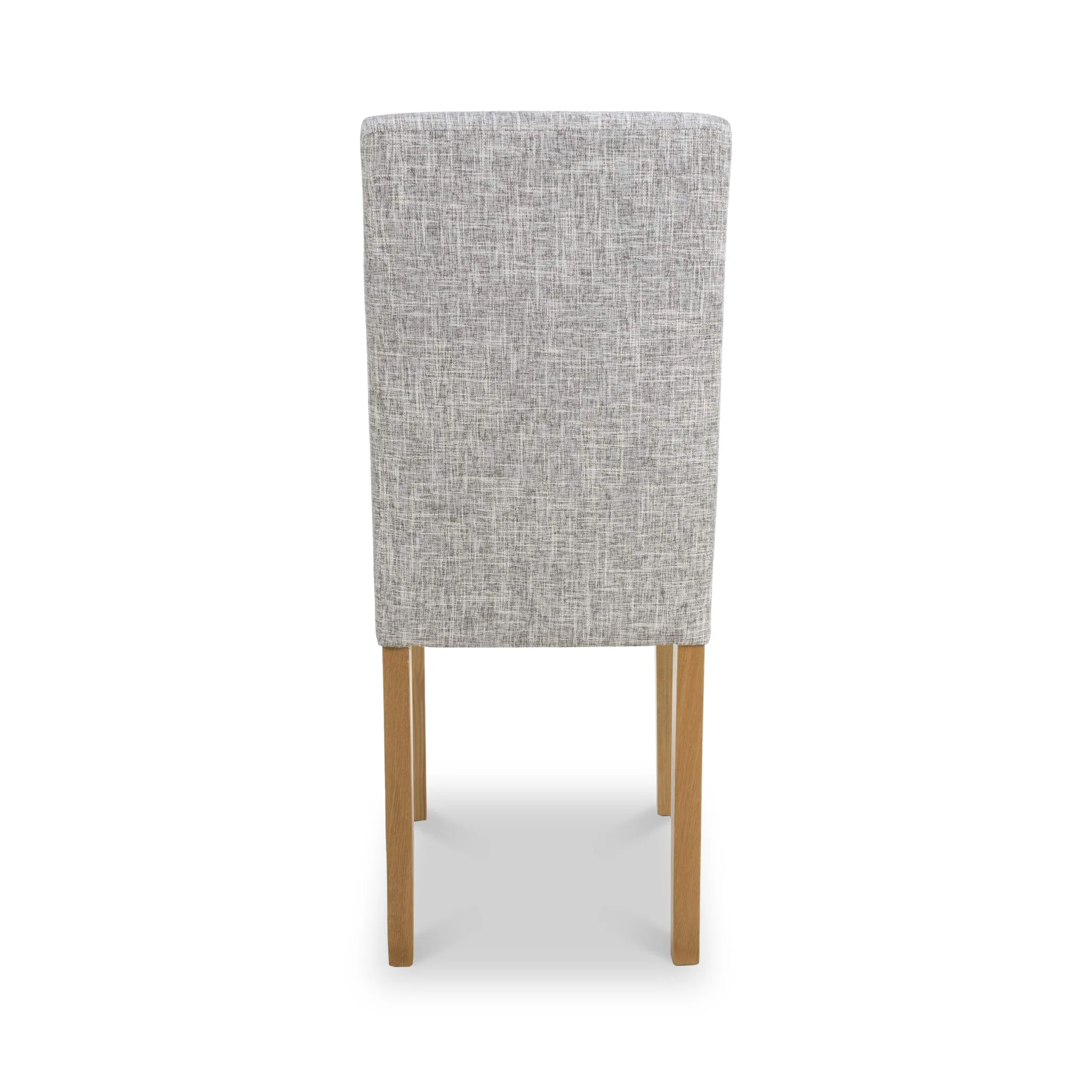 Morwen Grey Faux Linen Dining Chair - Image 5