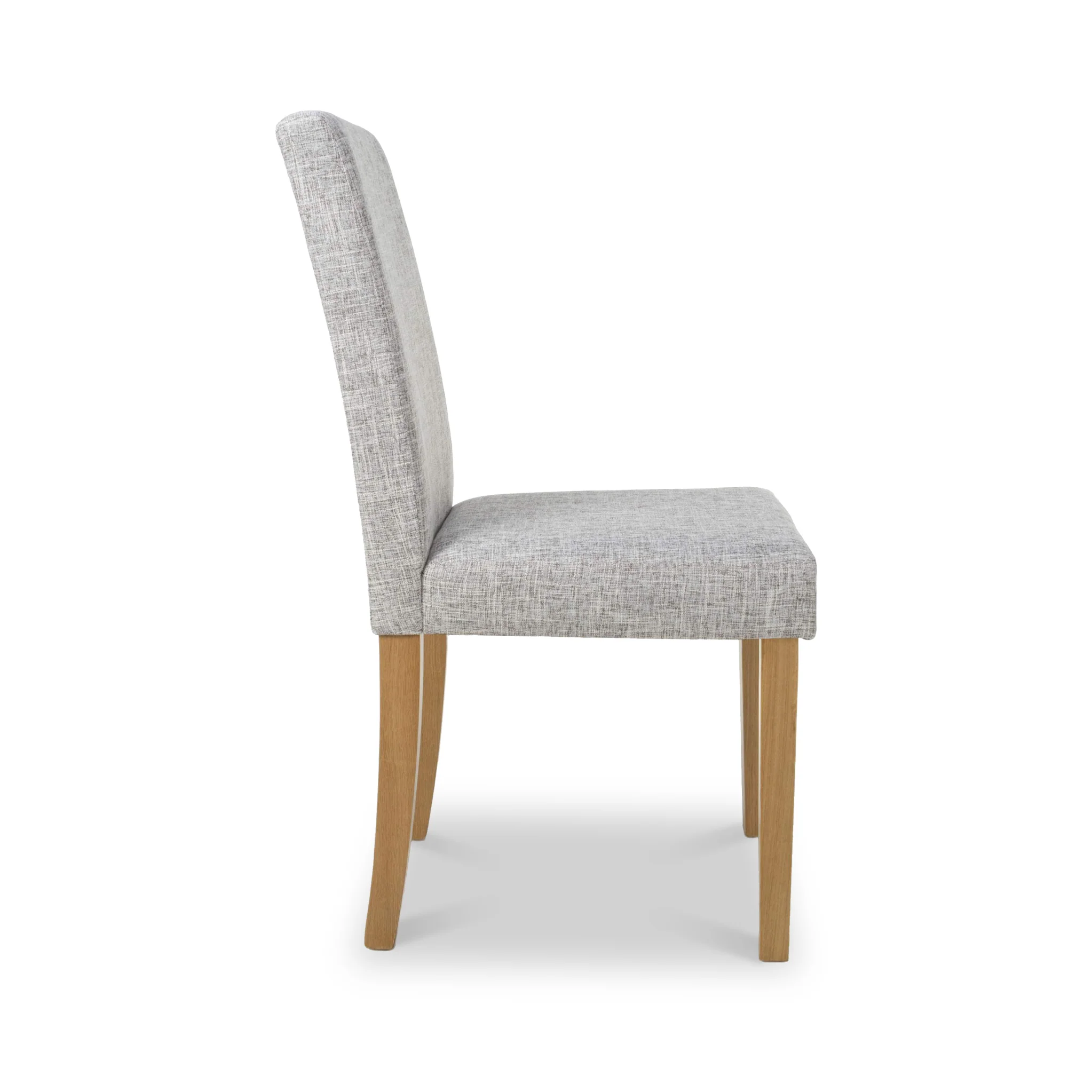 Morwen Grey Faux Linen Dining Chair - Image 6
