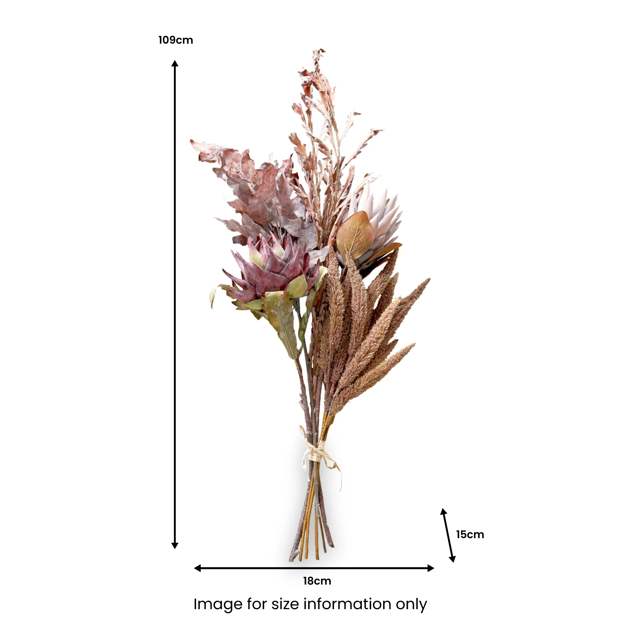 Mulberry Brown Dried Flower Bunch - Image 11