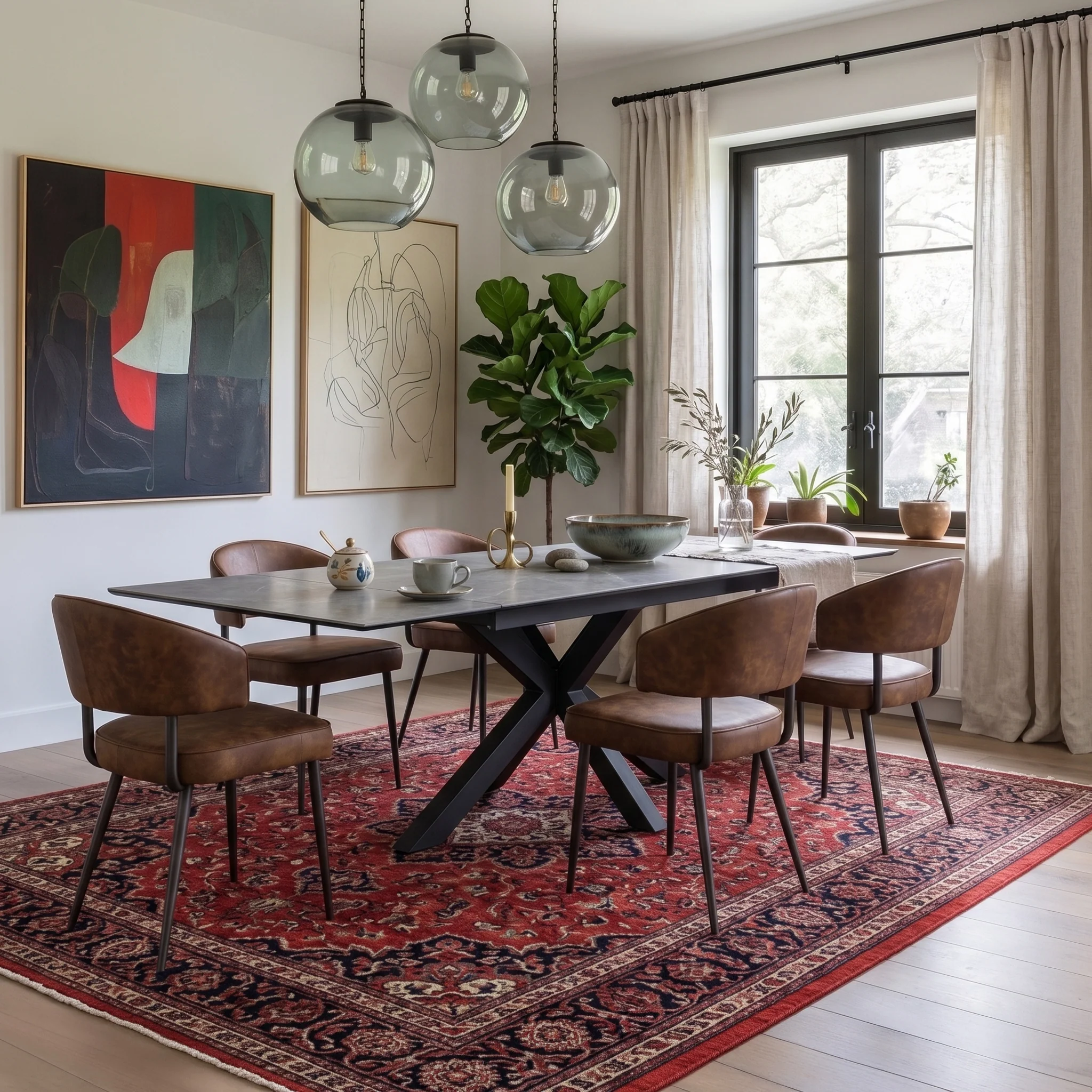 Mussi Grey 160-240cm Extending Ceramic Dining Table - Image 2