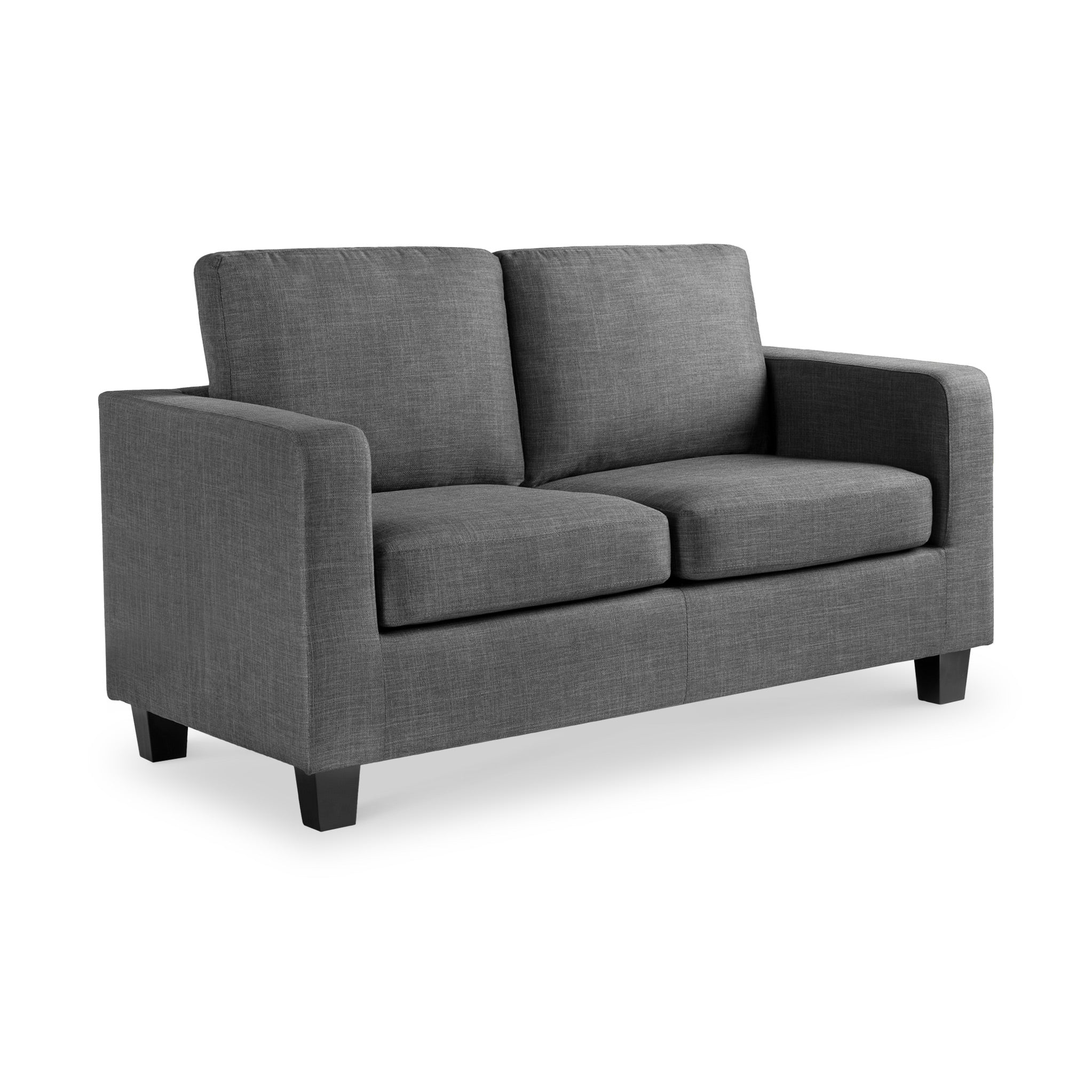 Myles Grey Fabric 2 Seater Sofa - Image 6
