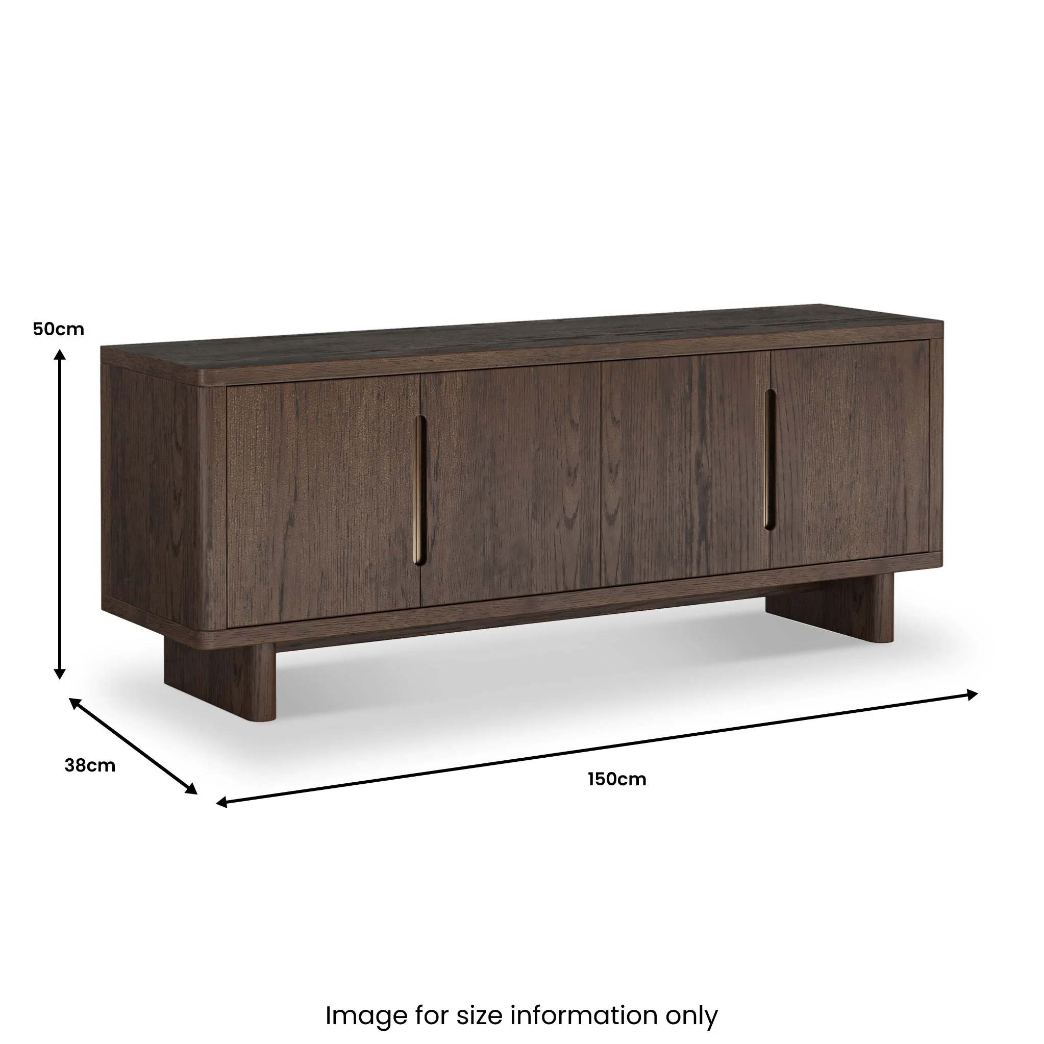 Mylor Oak 150cm TV Unit - Image 11