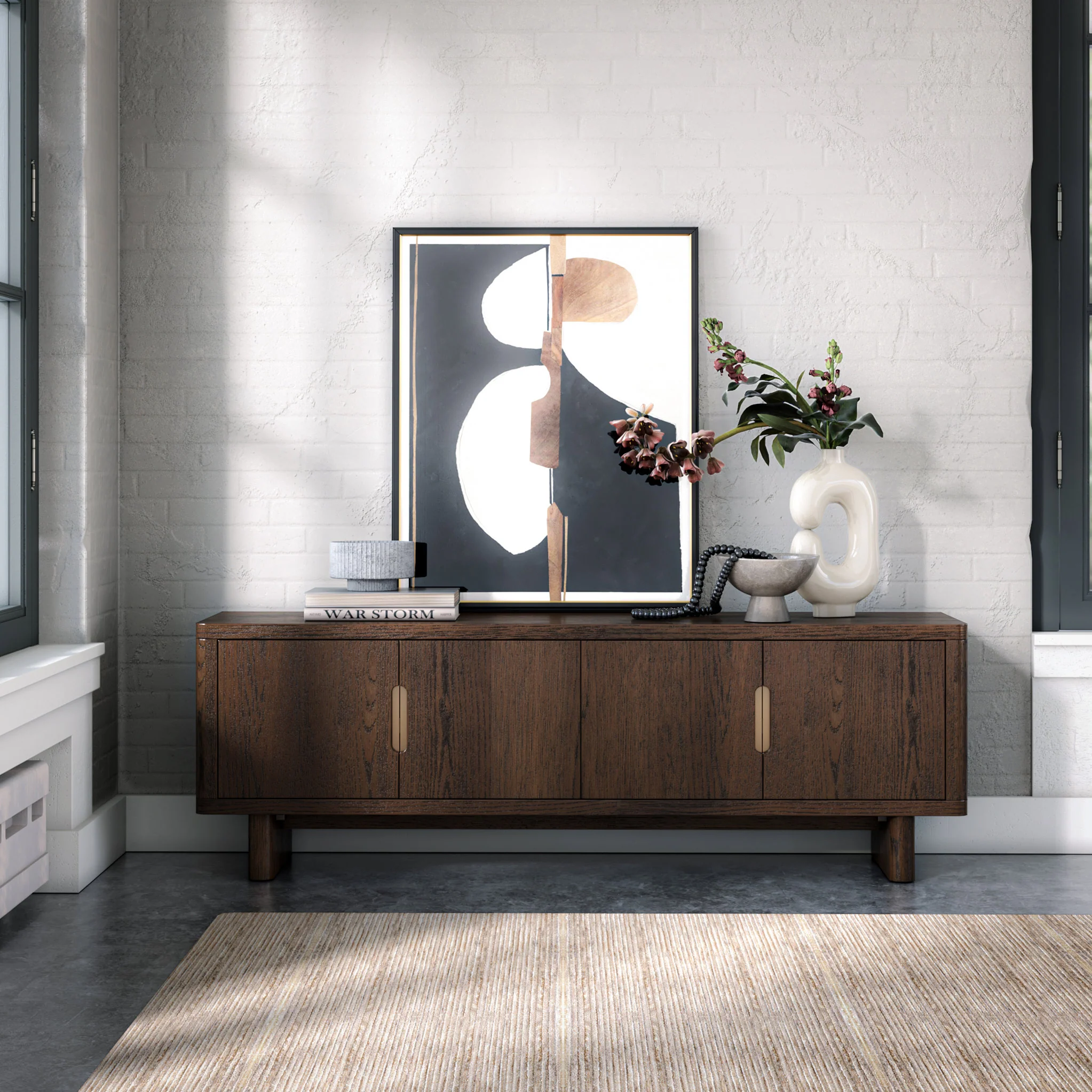 Mylor Oak 150cm TV Unit - Image 2