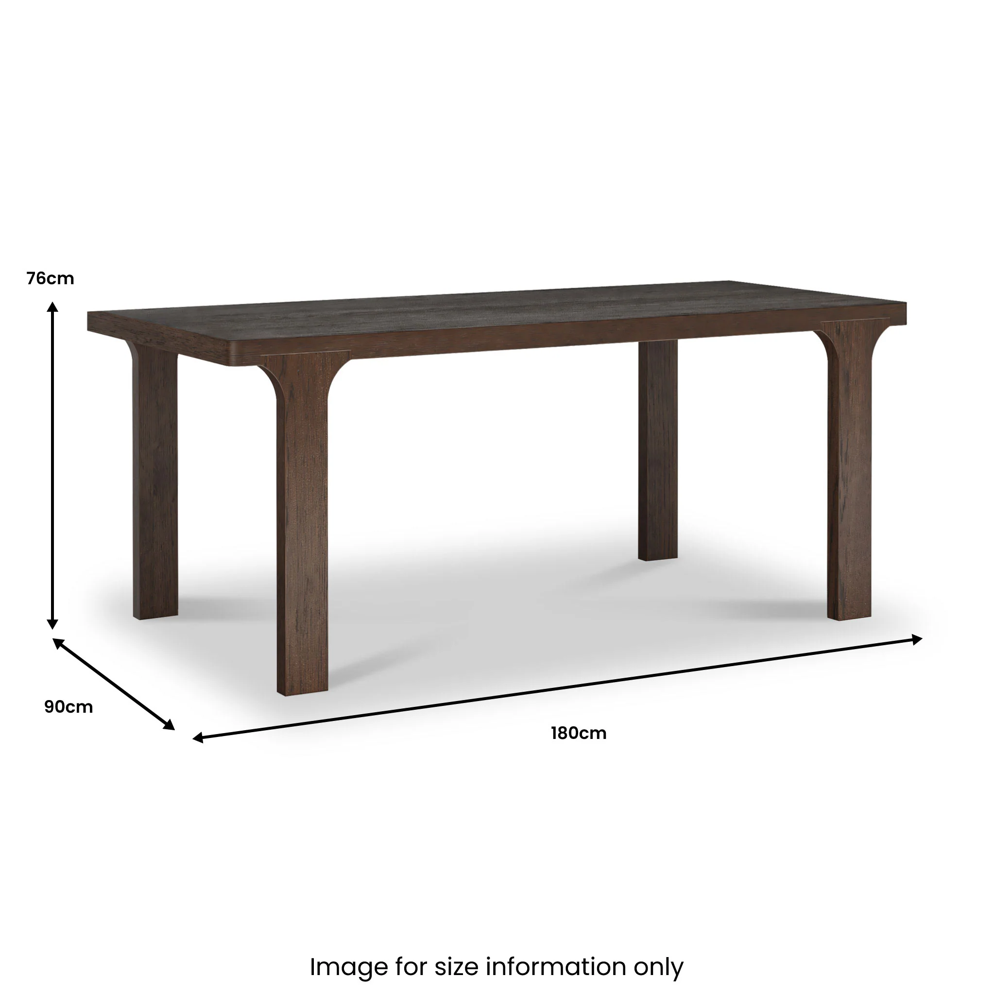 Mylor Oak 180cm Rectangular Dining Table - Image 6