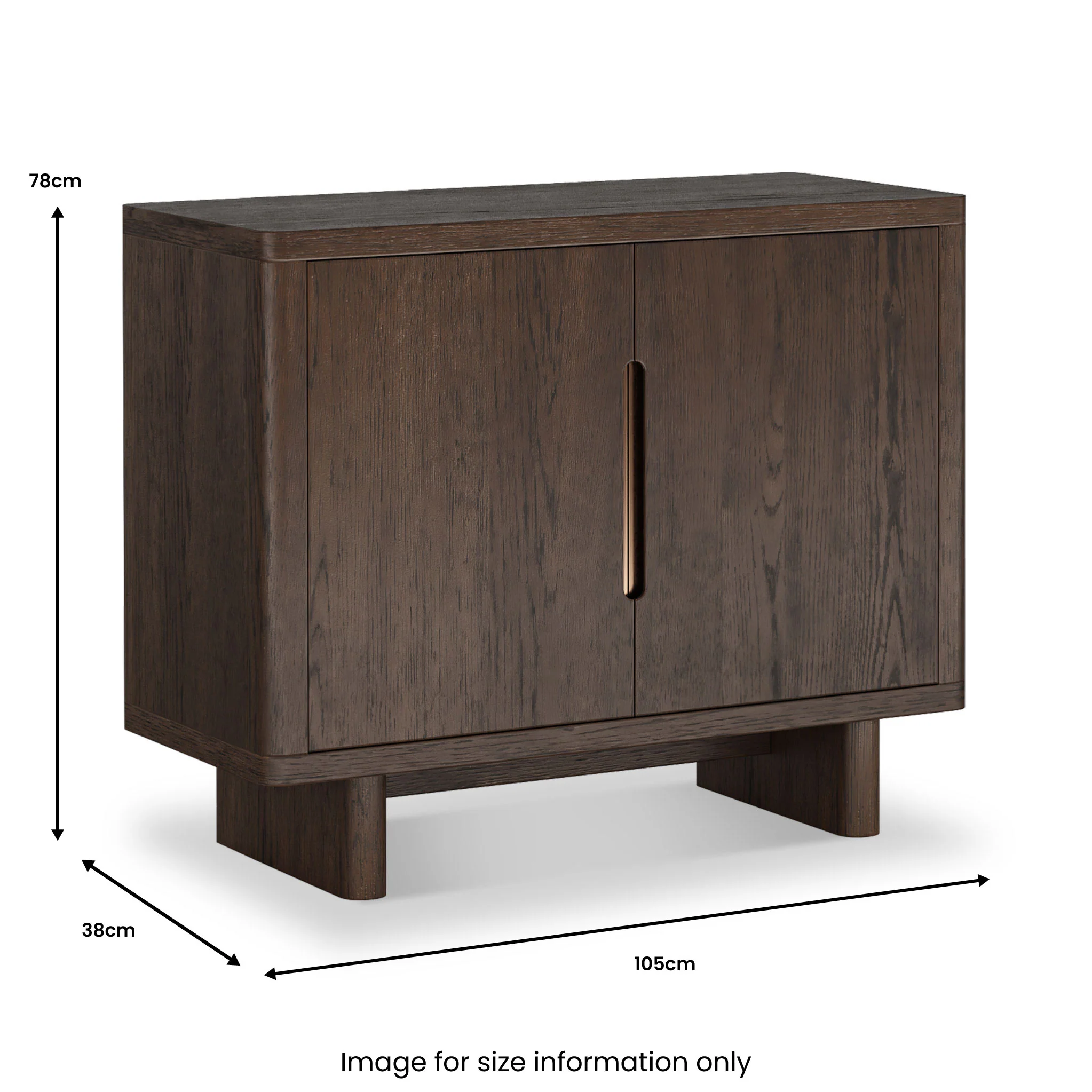 Mylor Oak 2 Door Sideboard - Image 11