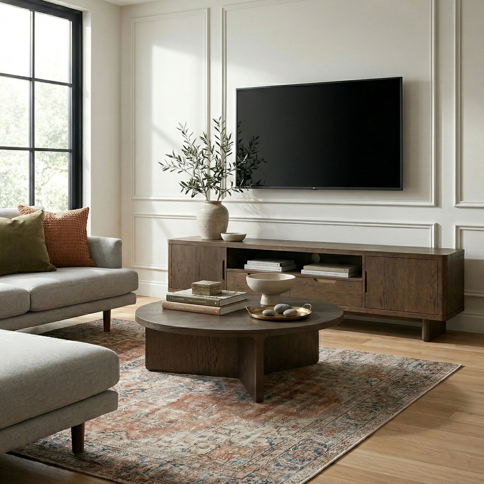 Mylor Oak 200cm TV Unit - Image 2